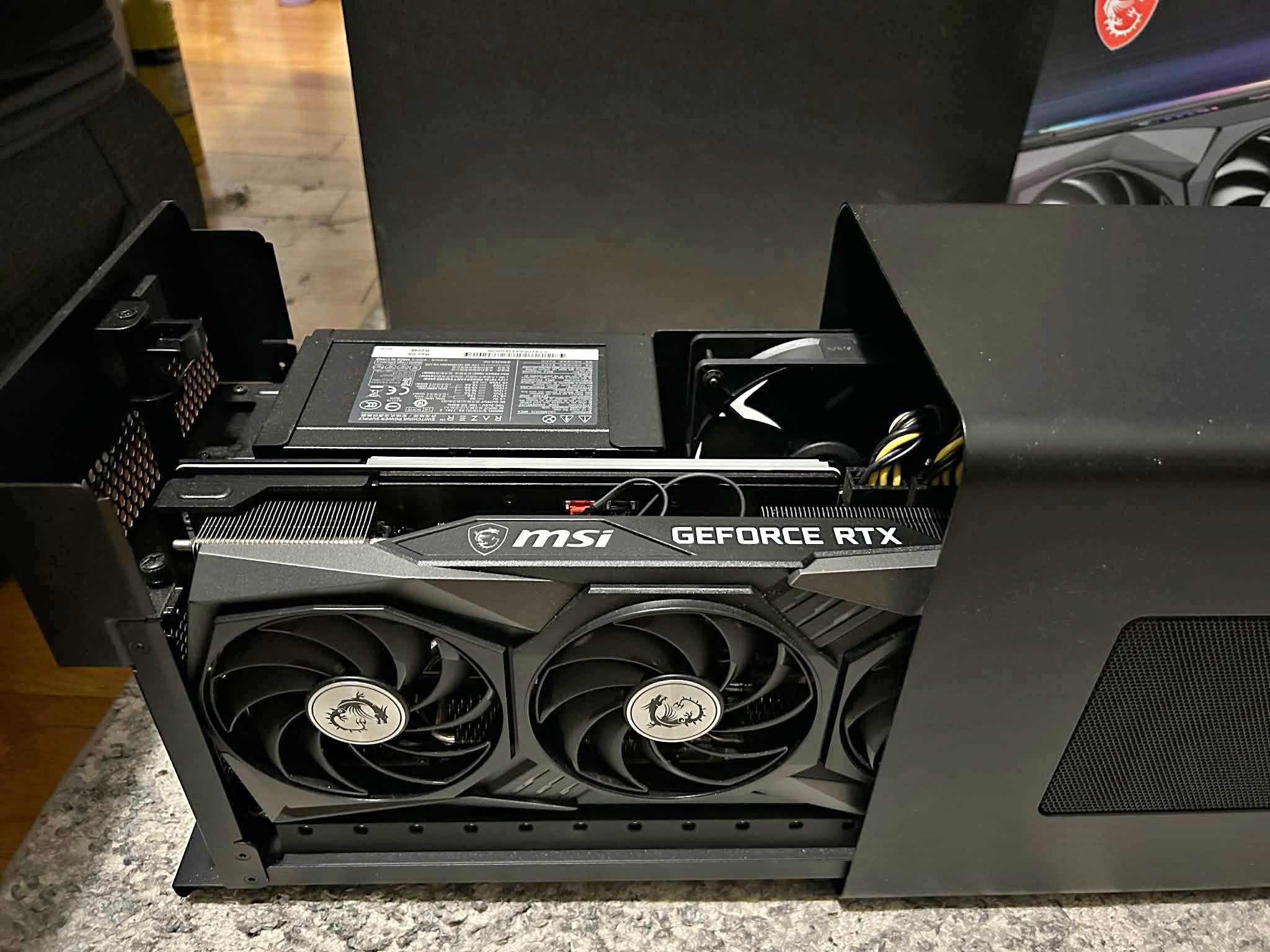 Razer Core X Chroma (Thunderbolt 3 eGPU) • MSI RTX 3070 Ti Gaming X ...