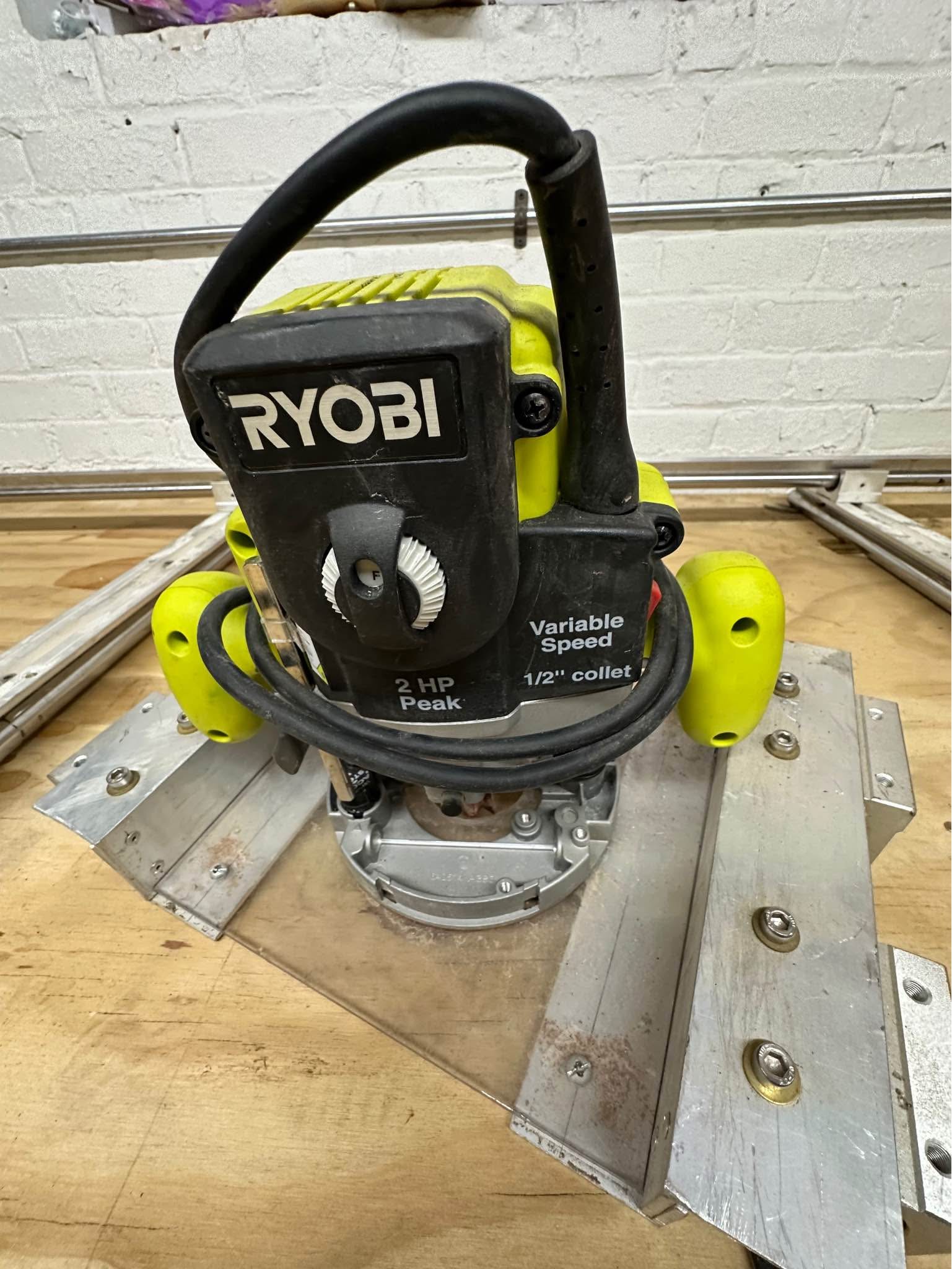 Ryobi Corded 2 Peak HP EVS Plunge Base Router 10 AMP RE180PL1G Pre ...