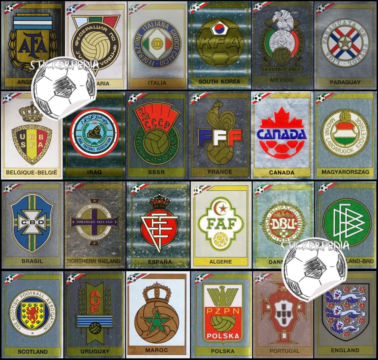 ワールドカップ94年出場国ピンバッチ FIFA World Cup 1994 national