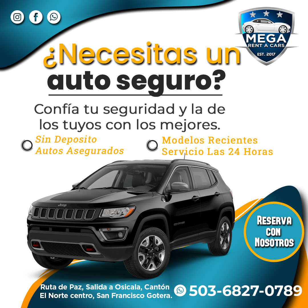 Mega Rent a Cars | San Francisco Gotera