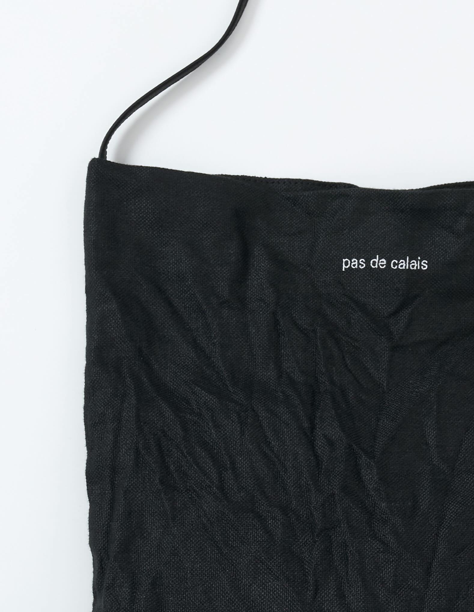 pas de calais SPRING / SUMMER 2026 ・リネン×牛革 ショルダーバッグ 