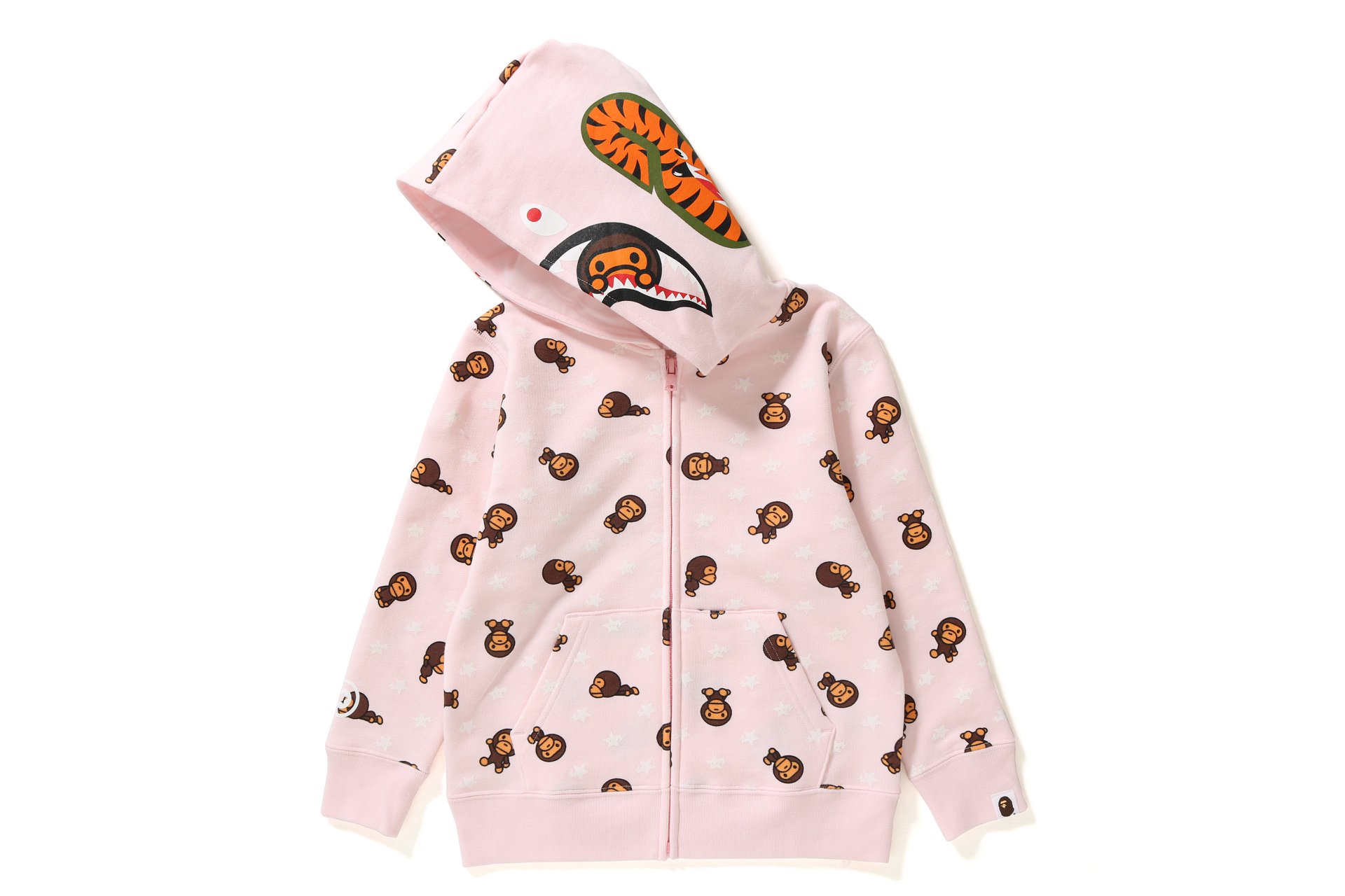 BAPE KIDS®] MILO MONOGRAM STA MILO SHARK ZIP HOODIE Releasing on 