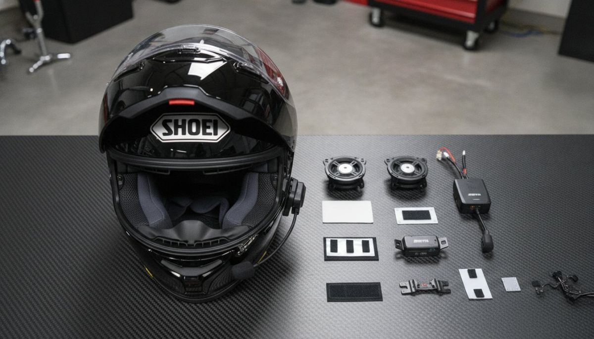 How to install Sena in a Shoei helmet