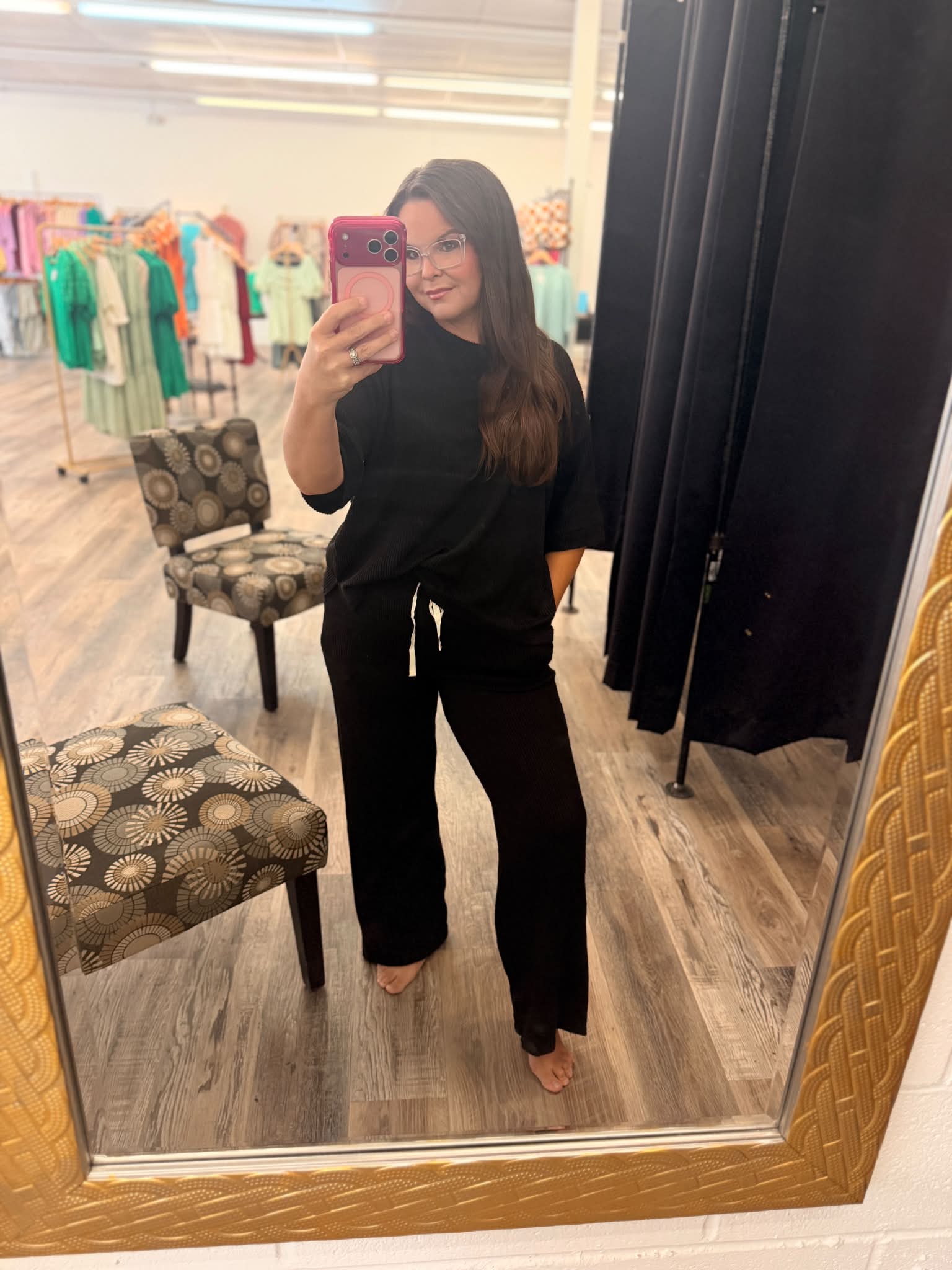seeing that black dress hit the floor New 2-piece set at Maelynn & Co. Boutique Style:11003W3634BLK 57012 Sherri Hill Design:Sleeveless