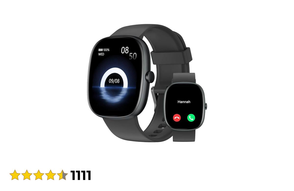 Smartwatch Universale Uomo Donna - 1.85'' Touch, Fitness Tracker, Cardio, Per Android/iOS