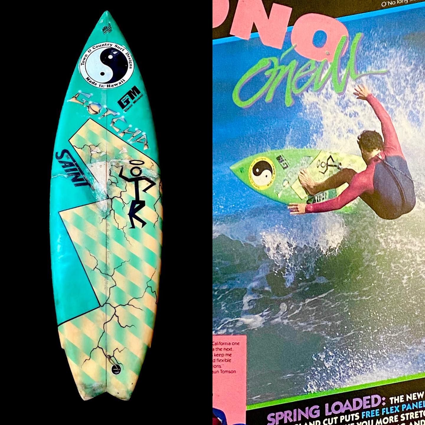 Terry Martin shaped surfboard from 1978