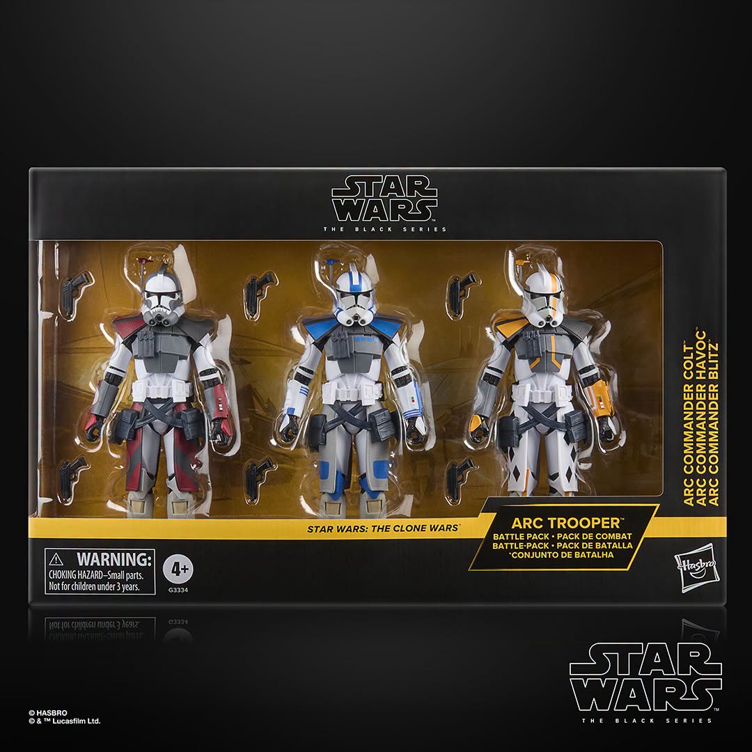 Hasbro Star Wars Black Series ARC Trooper Battle Pack. Now