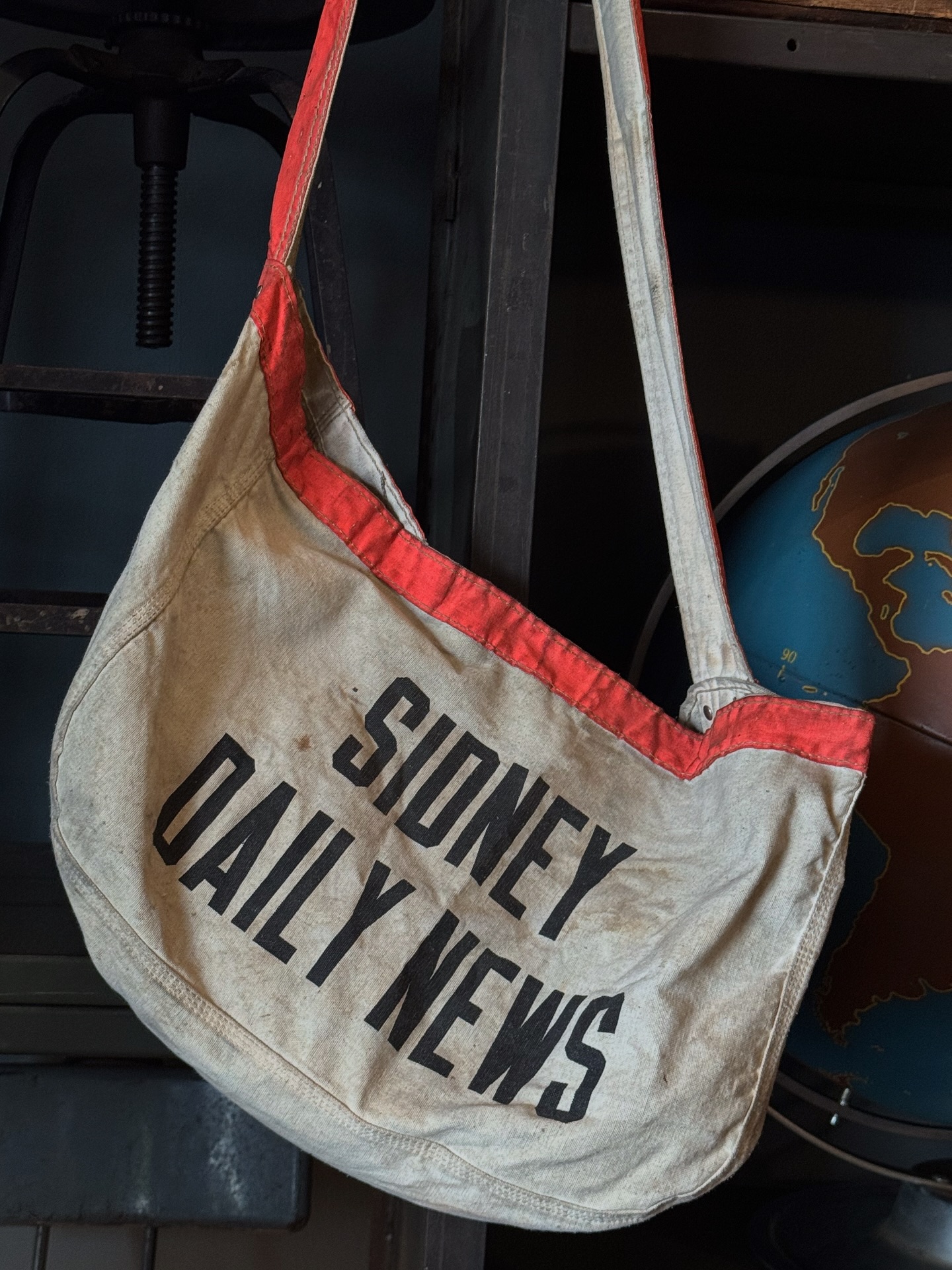 60s SIDNEY DAILY NEWS Newspaper Bag #vintagenewspaper 