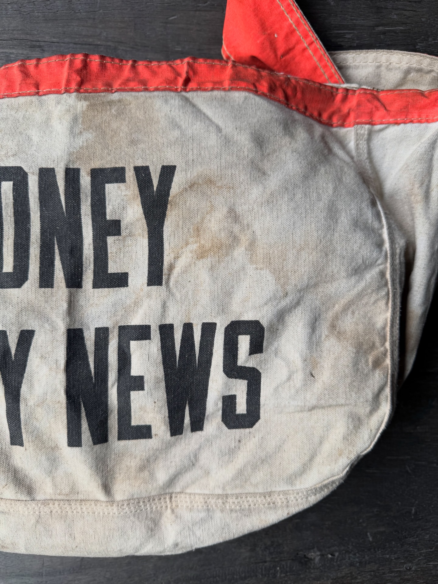 60s SIDNEY DAILY NEWS Newspaper Bag #vintagenewspaper 