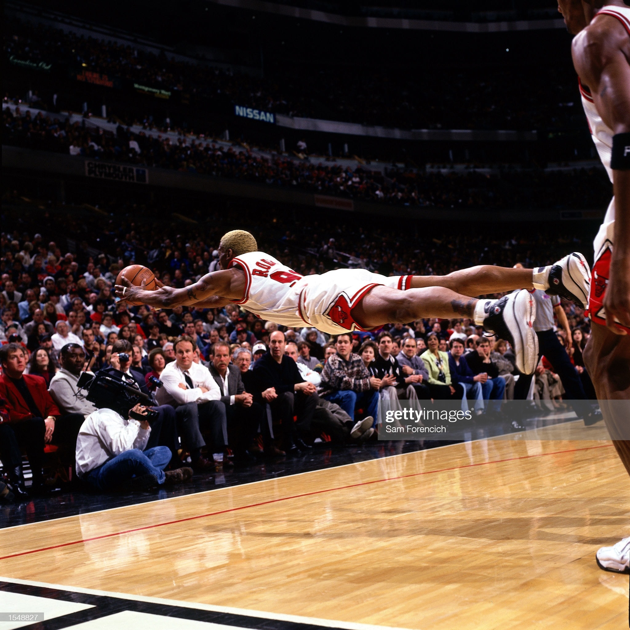 Dennis Rodman wears Converse All Star Springfield in 1997