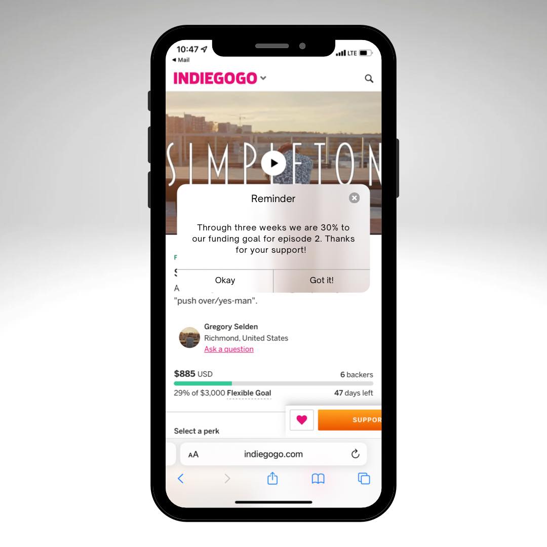 We are officially 30% to our crowd... - Simpleton Web Series | Facebook