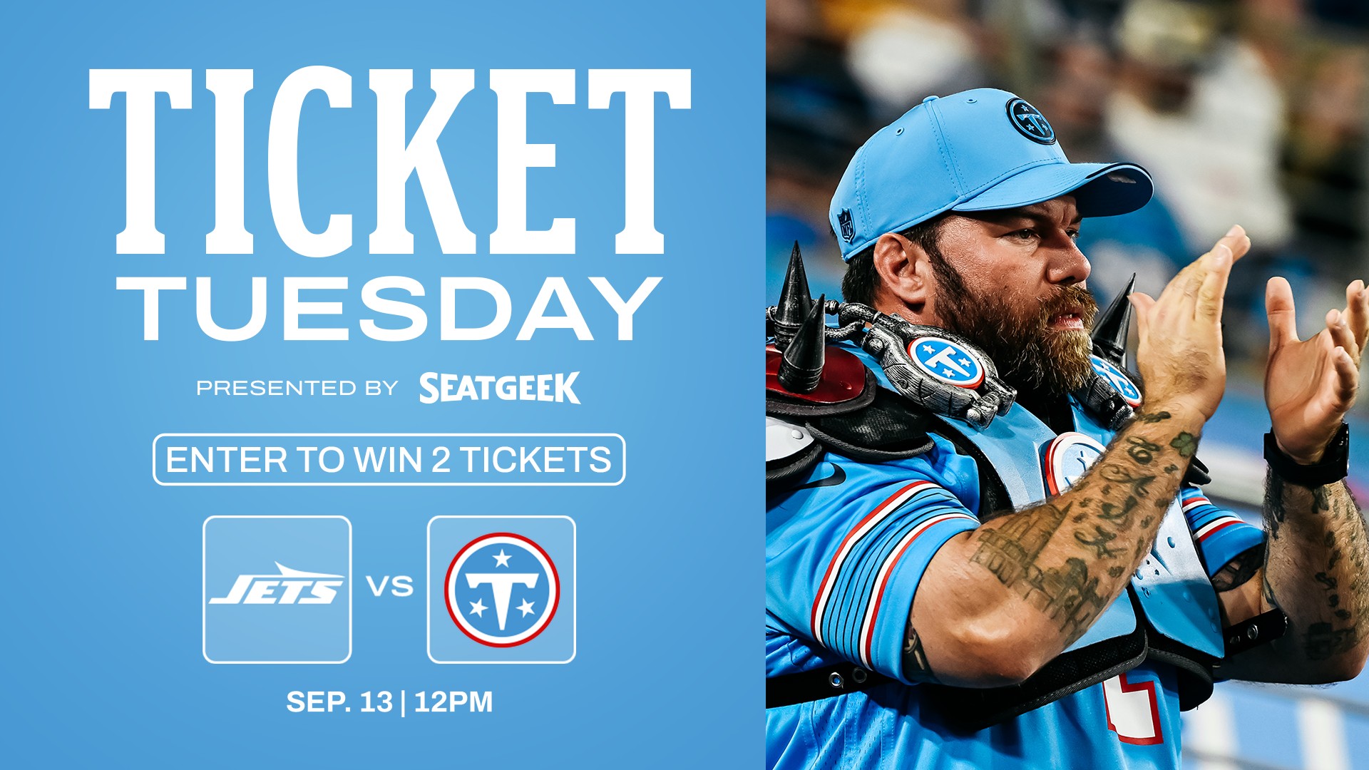 It's Ticket Tuesday presented by SeatGeek Enter for your chance to