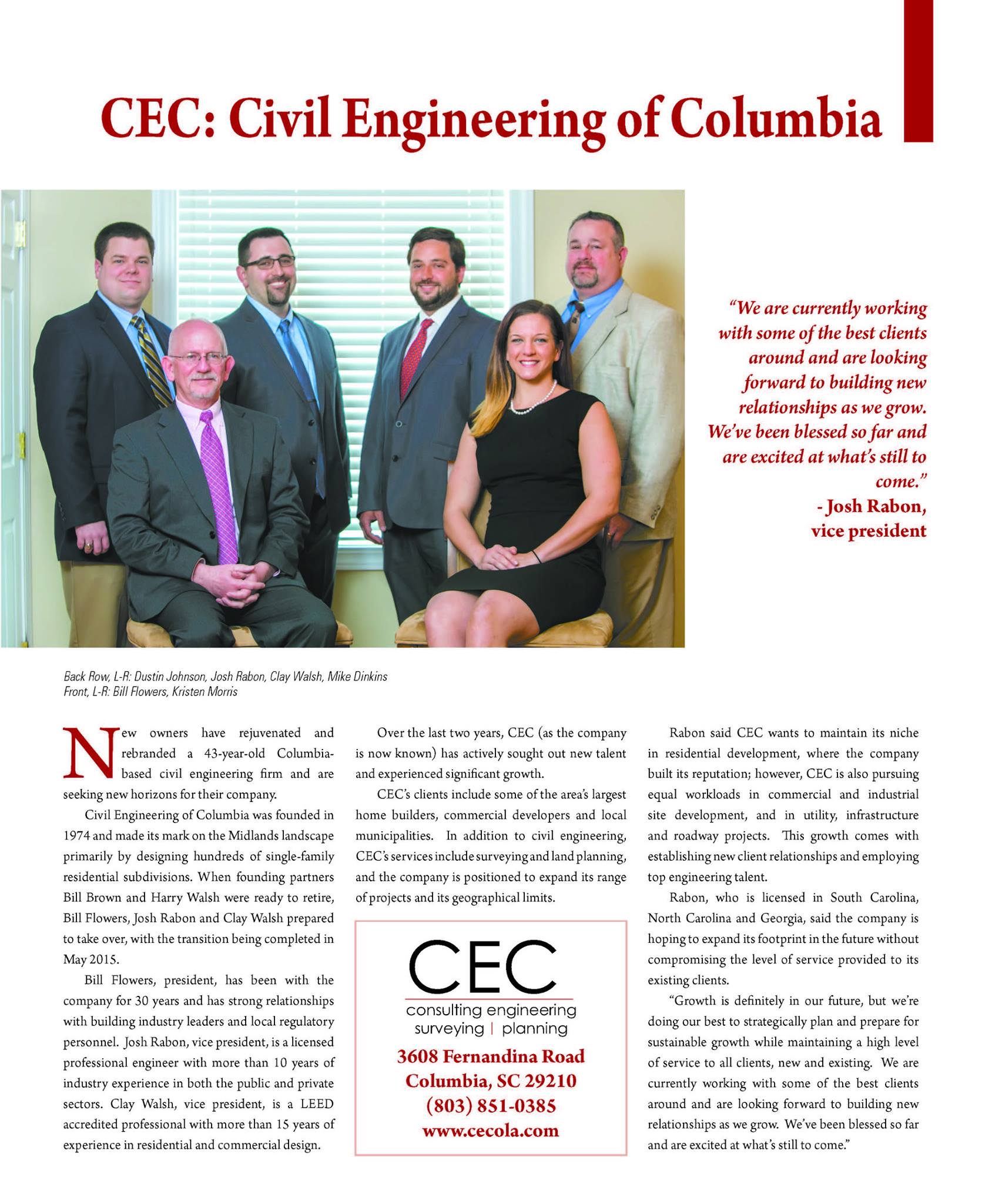 CEC - CEC was recently featured in the Columbia Regional Business ...
