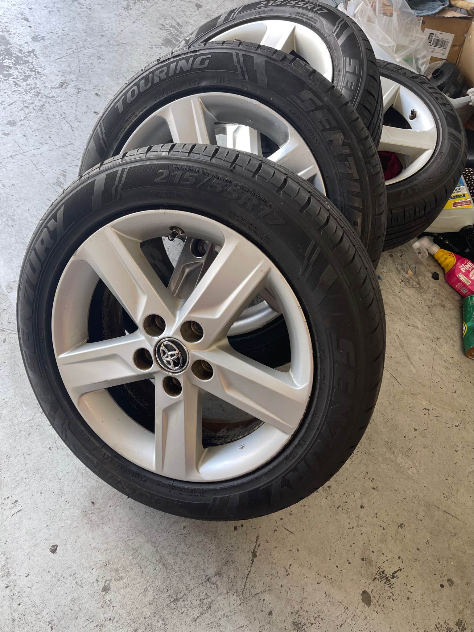 215/55/17 very good rims with almost new tires for Toyota Camry from ...