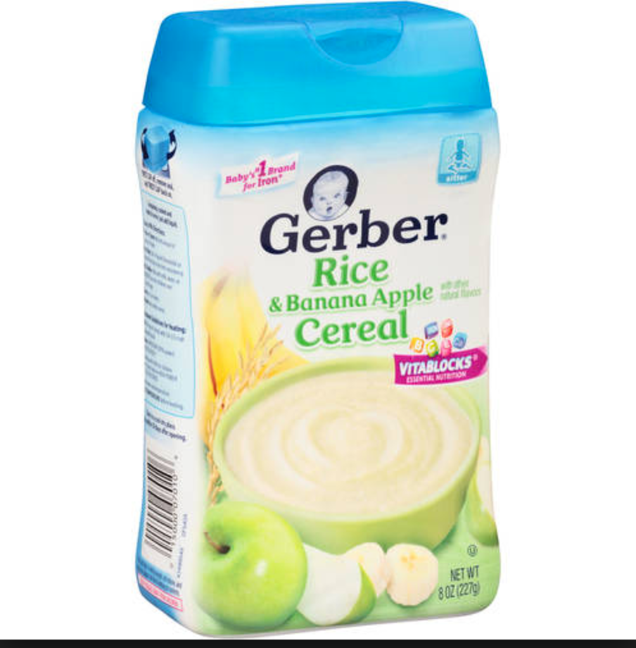 Ohbaby - Gerber Rice Cereal banana and apple. อาหารเด็กอ่อนเหมาะสำหรับ ...