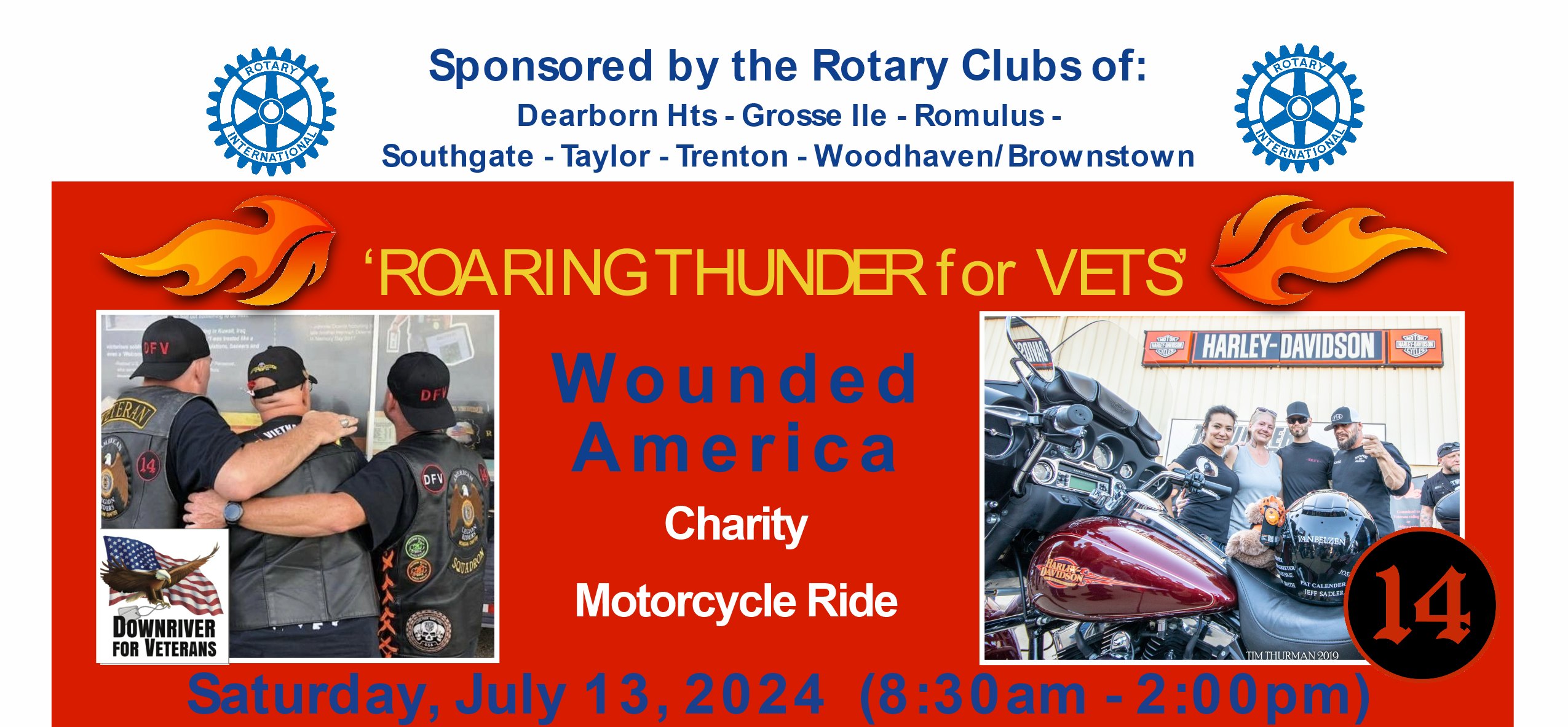 Wounded America Charity Motorcycle Ride 2024