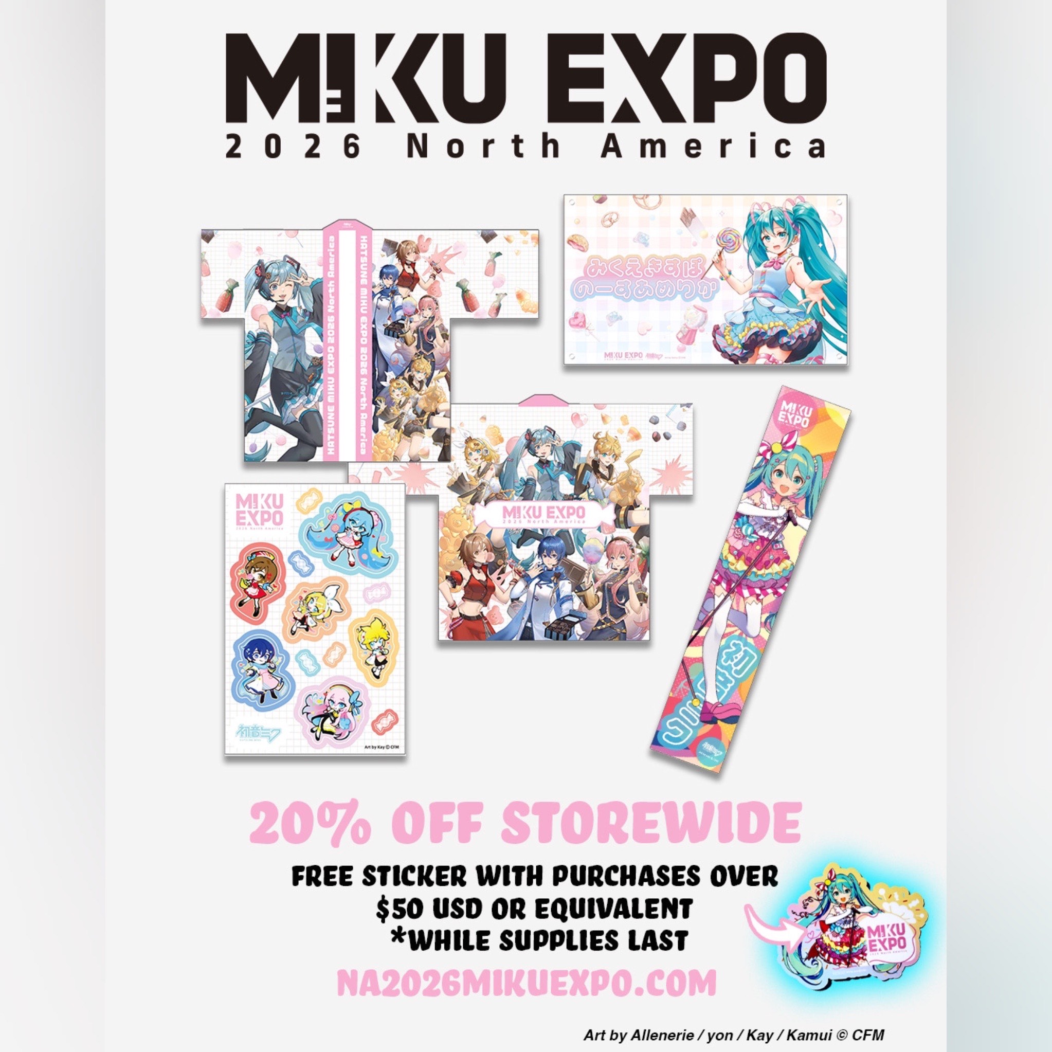 🌐MIKU EXPO 2026 North America GOODS🌐 Official USA & Canada goods