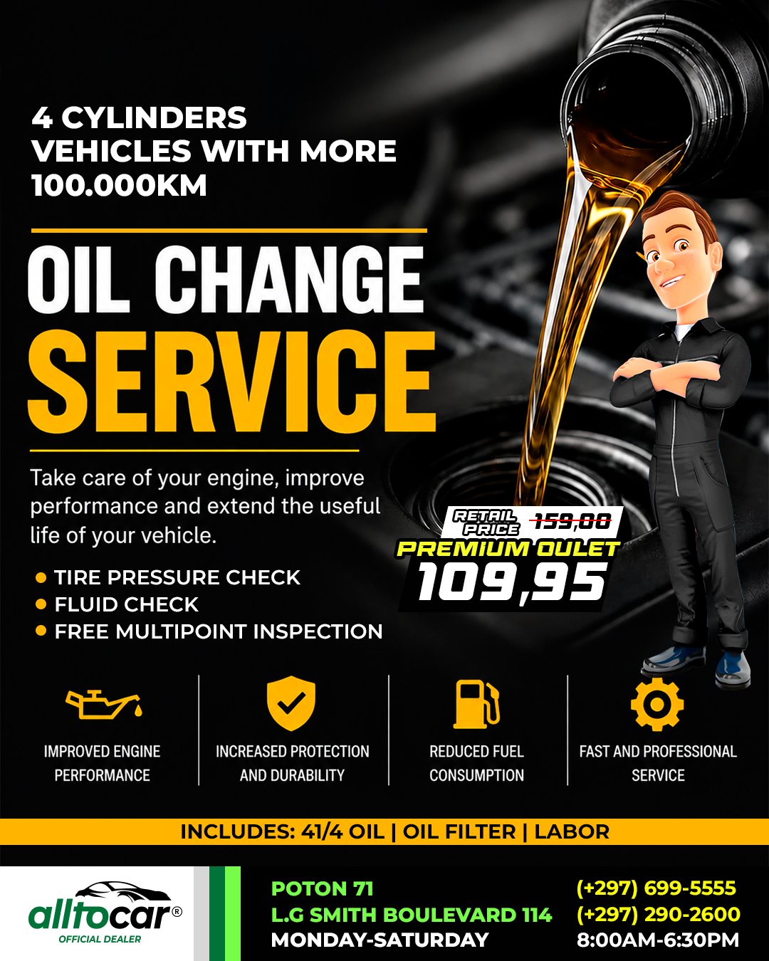 Has your vehicle passed the 100,000 km mark? Give your engine the