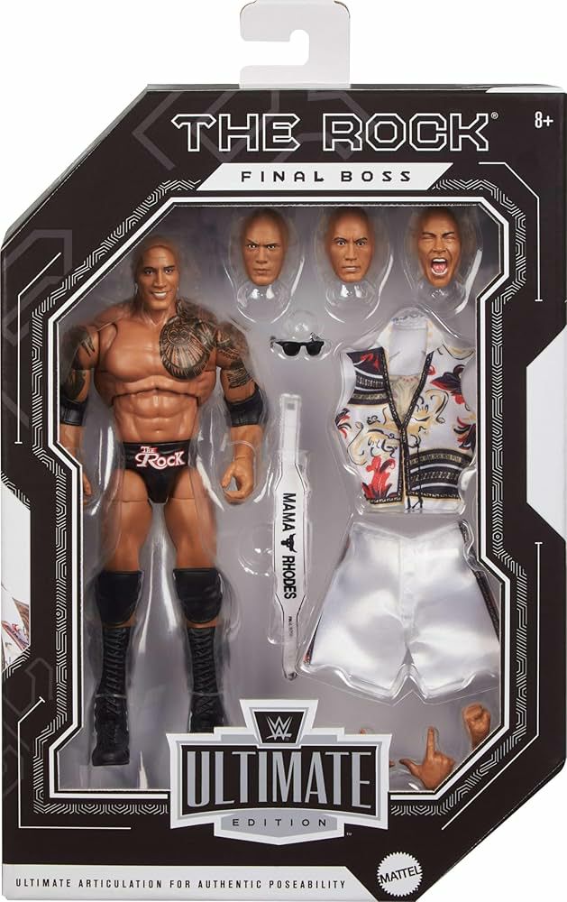 【セール中】【専用ケース付き】 Final boss ROCK フィギュア The Rock's Final Boss look from Wrestlemania XL Night 2 has been