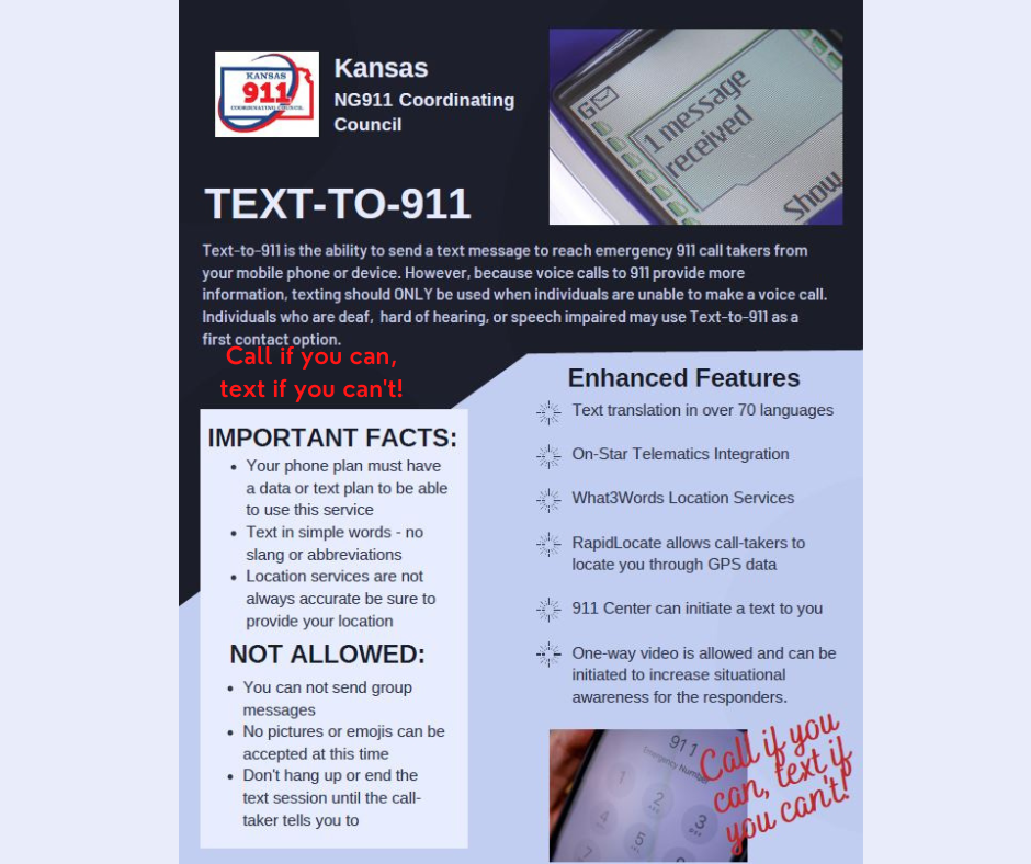 Pawnee - Did you know that you can text 911? 𝗥𝗲𝗺𝗲𝗺𝗯𝗲𝗿 𝘁𝗼 𝗮𝗹𝘄𝗮𝘆𝘀 𝗰𝗮𝗹𝗹 𝗶𝗳 ...