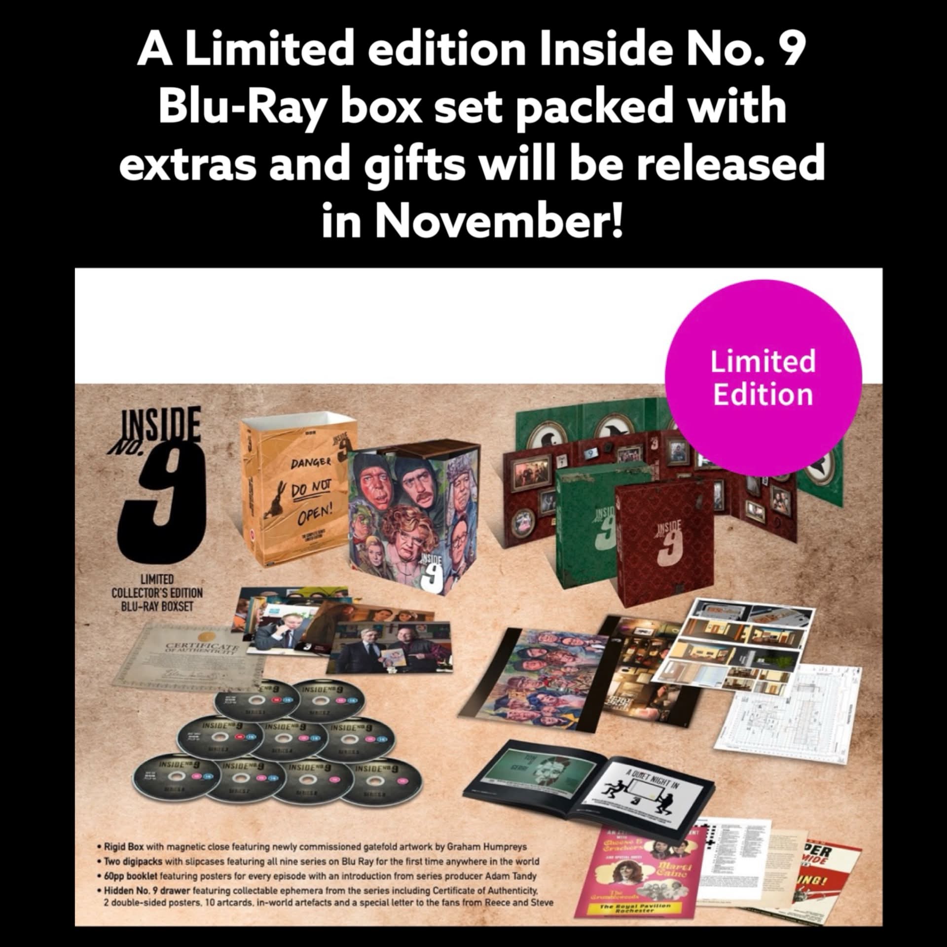 INSIDE NO. 9: THE COMPLETE COLLECTION - LIMITED EDITION! 📦🖤 The