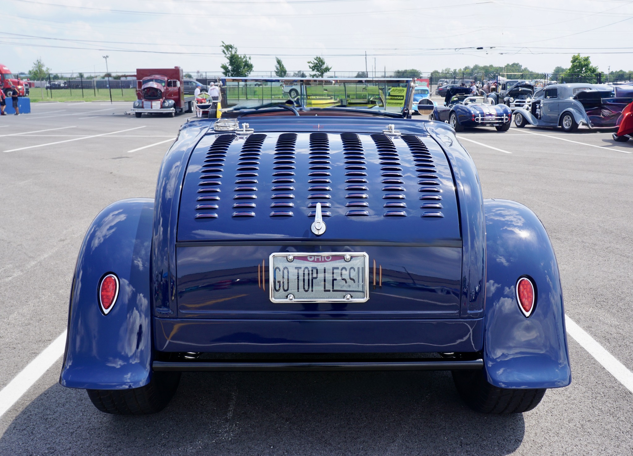 The license plate said it. We're just following instructions. A