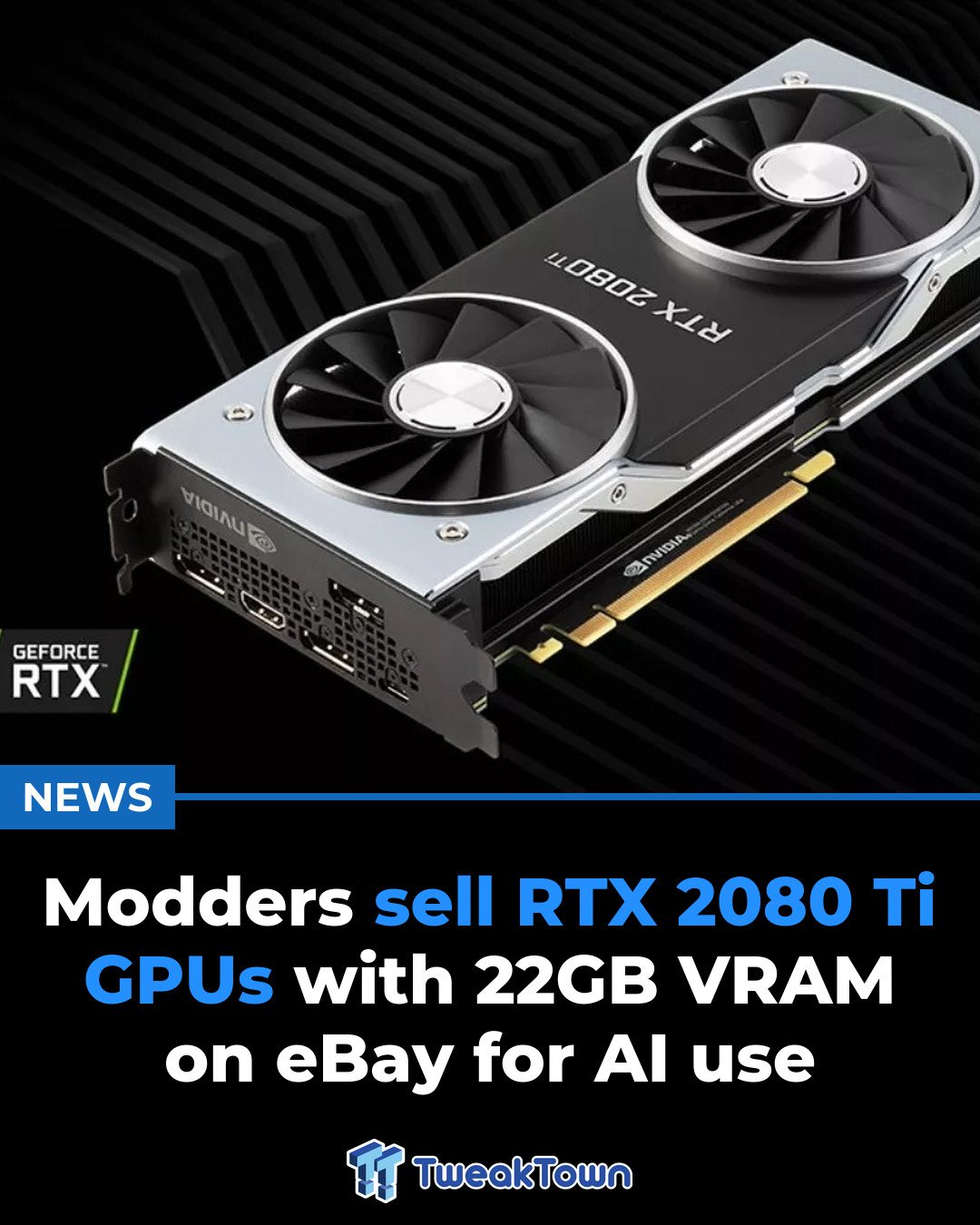 A Hong Kong seller is listing RTX 2080 Ti cards upgraded to 22GB