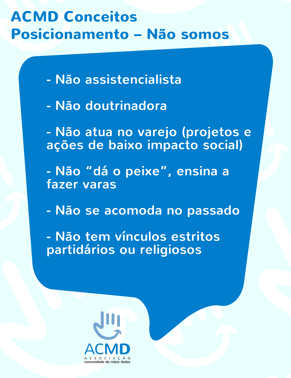 #ACMDconceitos... - Associação Comunidade de Mãos Dadas - ACMD | Facebook