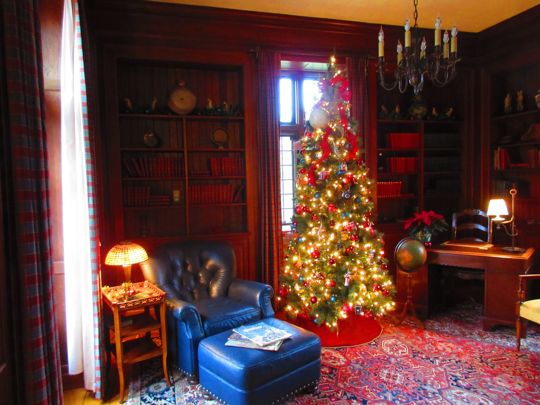 Ewing Manor - A peek into the Library at Sunset Hill. See...