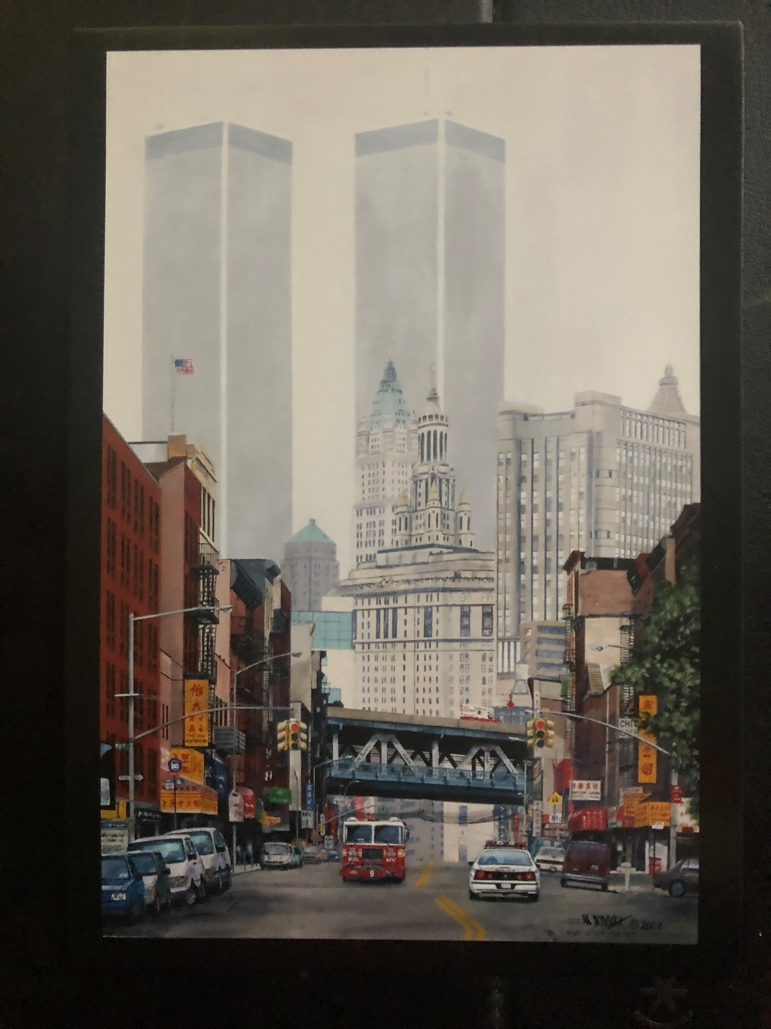 Throughout the day and evening of September 11, 2001, singed