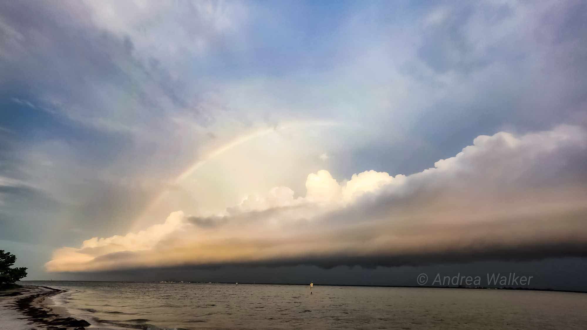 Morning shelf cloud in advance of another round of heavy rain