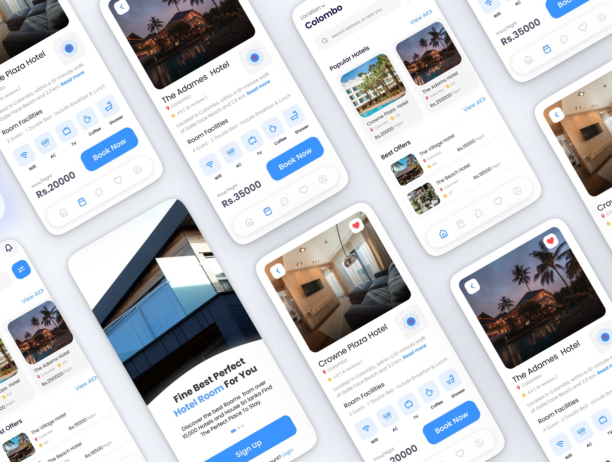 Develogix - Hotel Room Rent Mobile App User Interface Design Used ...