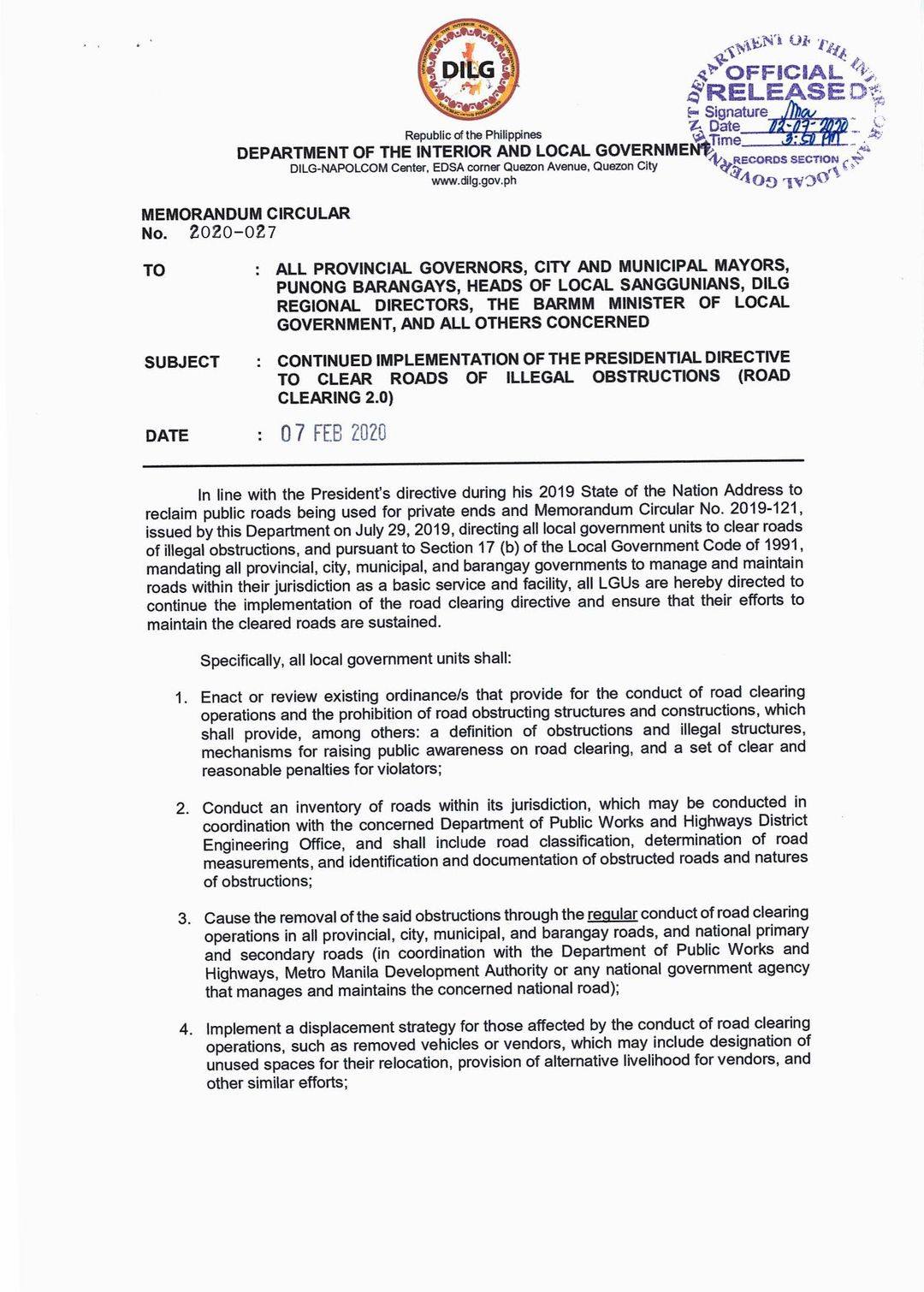 LGU -... - LGU - Initao, Mis. Or. Road Clearing Operations