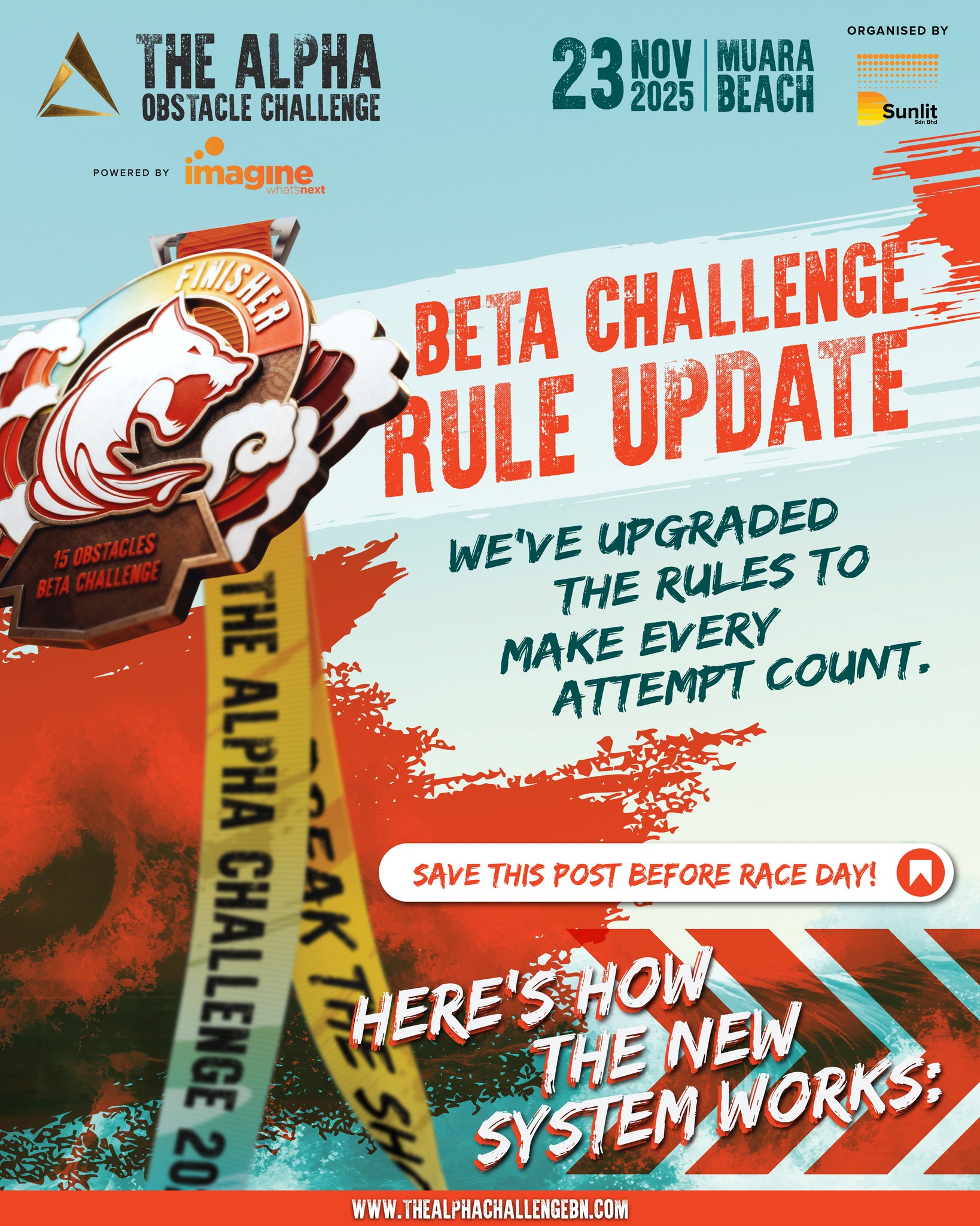 🏁 NEW RACE SOP FOR BETA CHALLENGE... - The Alpha Challenge | Facebook