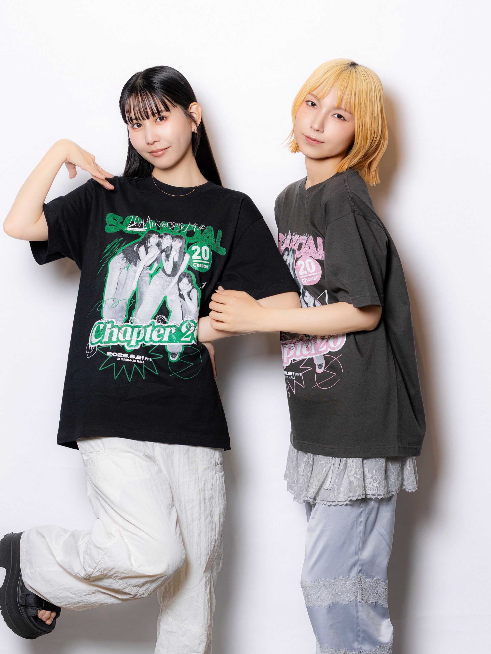 SCAちゃんTシャツ BLACK🆕/SUMI ￥4,500 SIZE：S/M/L/XL ※Mサイズ着用