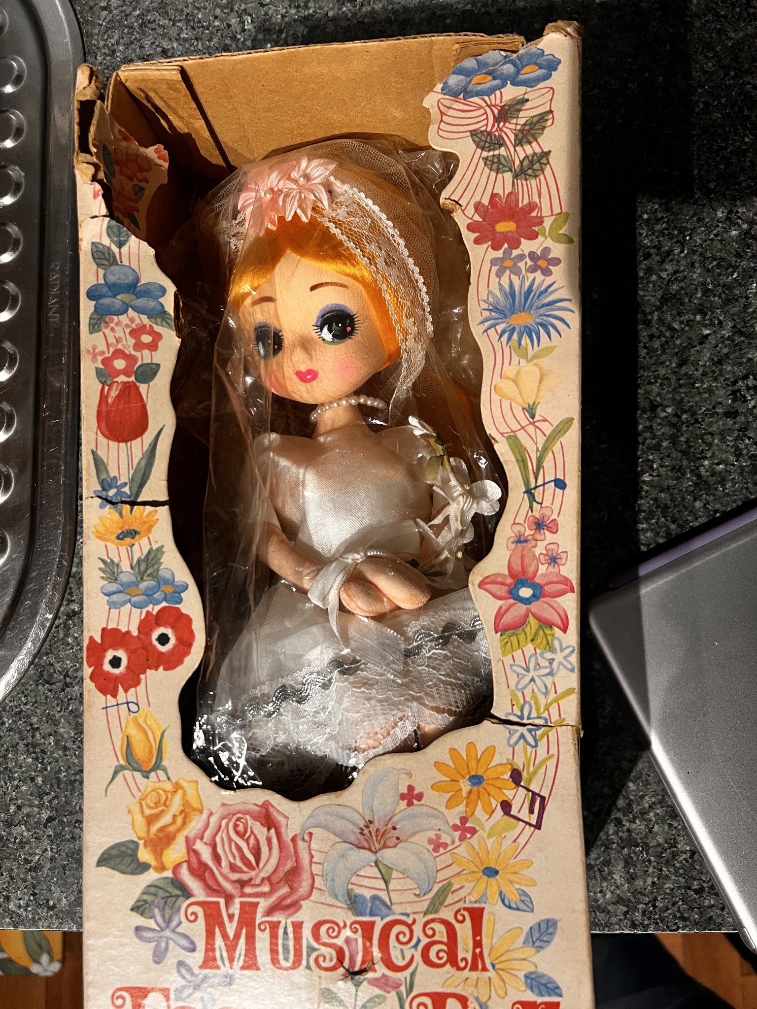 Vintage 1960s Japanese Musical Bride Doll — Senpo Ace #4879