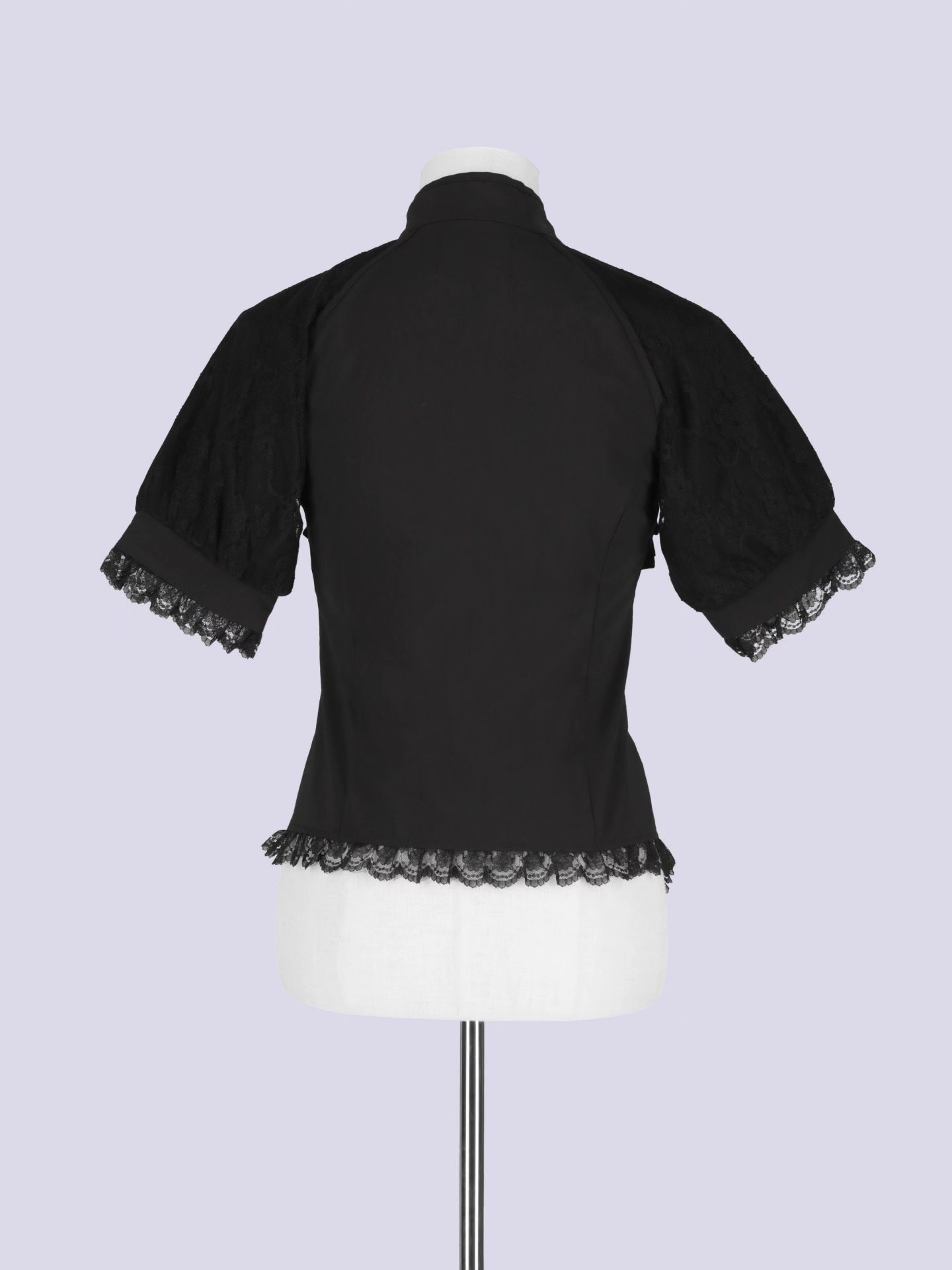 IMVAL / Mandarin Collar Frill Blouse - BLK IMV068-BLK ￥7,920 凛と 
