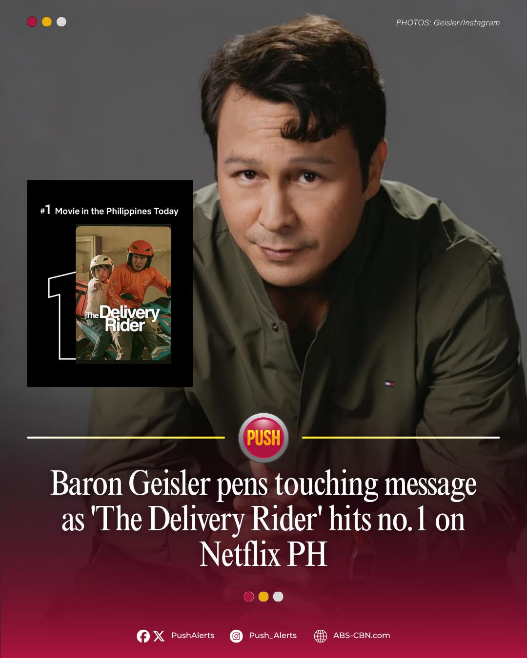 ABS-CBN - Actor Baron Geisler expressed his overwhelming gratitude ...