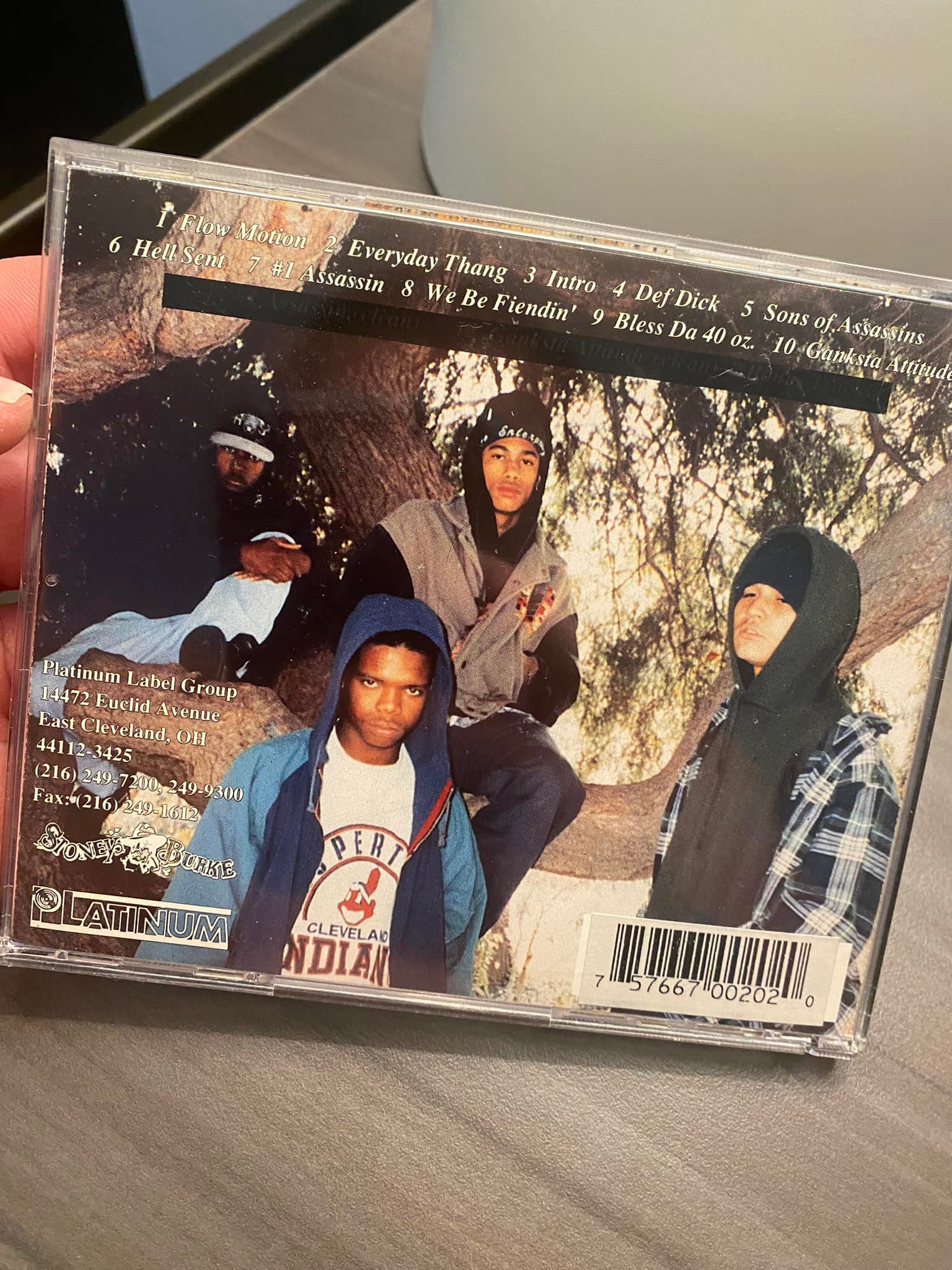 Rare 1993 Bone Enterprise Faces of Death album signed by Krayzie Bone