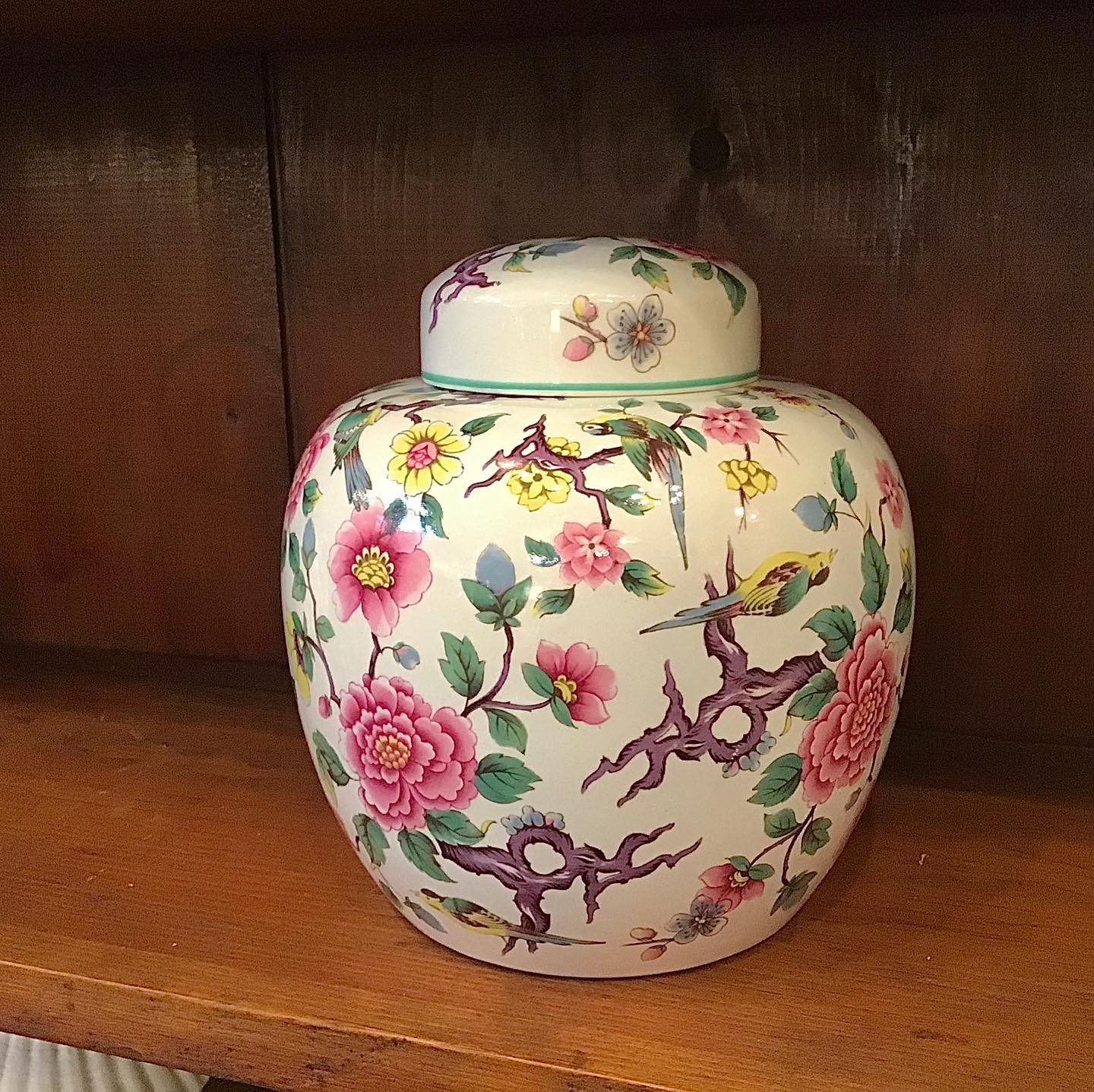 Old Foley James Kent Staffordshire England Chinese Rose biscuit