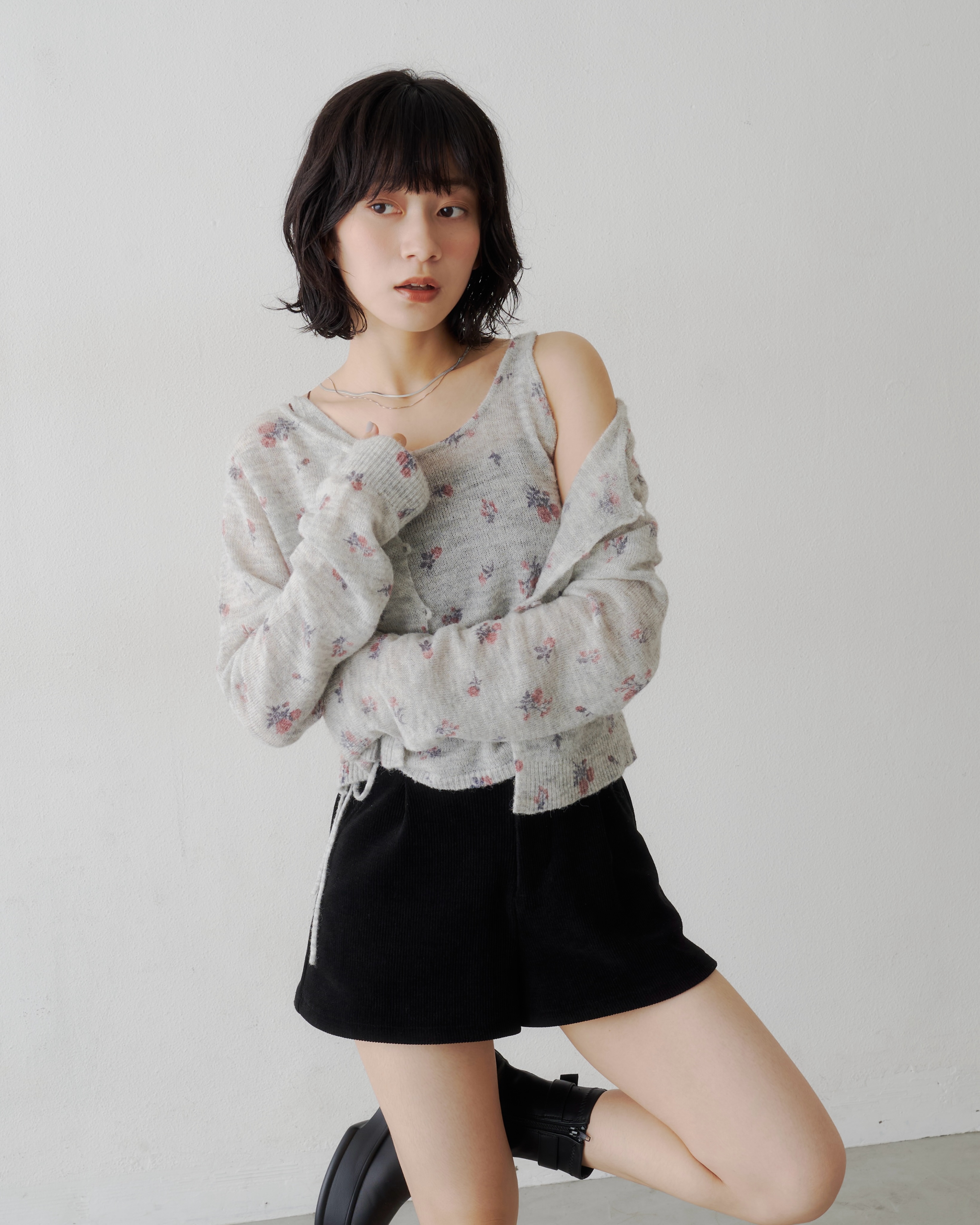 new color“brown”】 BAKUKARUツイルカーブパンツ ¥9,790 color:brown
