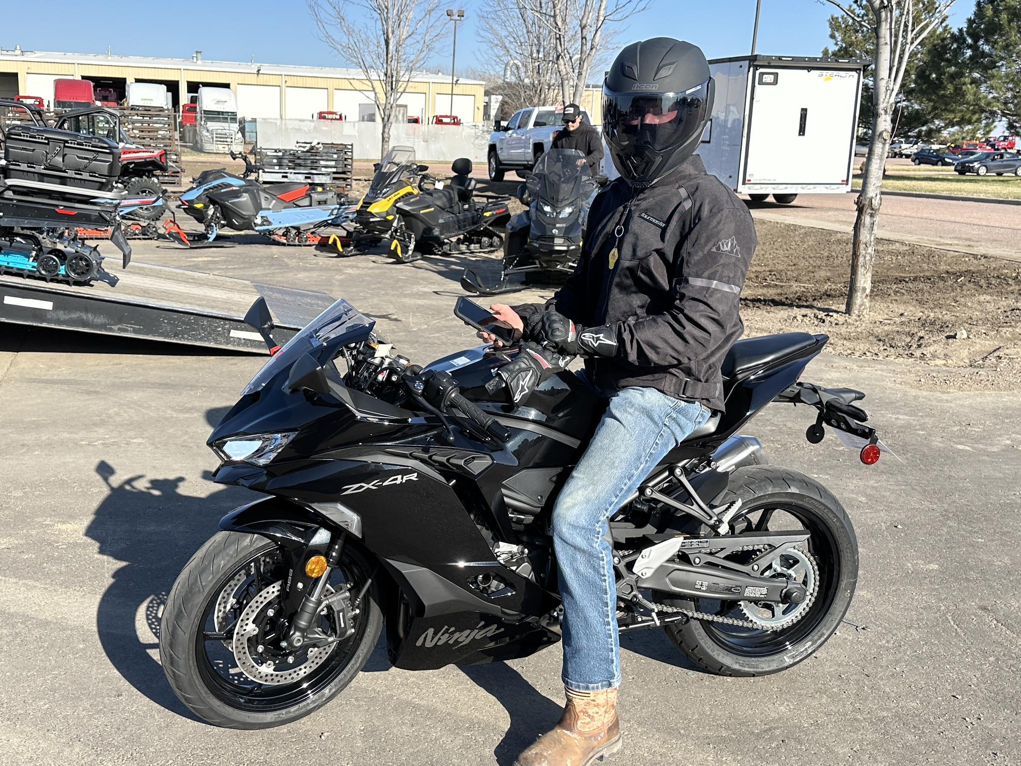 Kawasaki Ninja ZX-4R bike welcome to Caleb from Nebraska