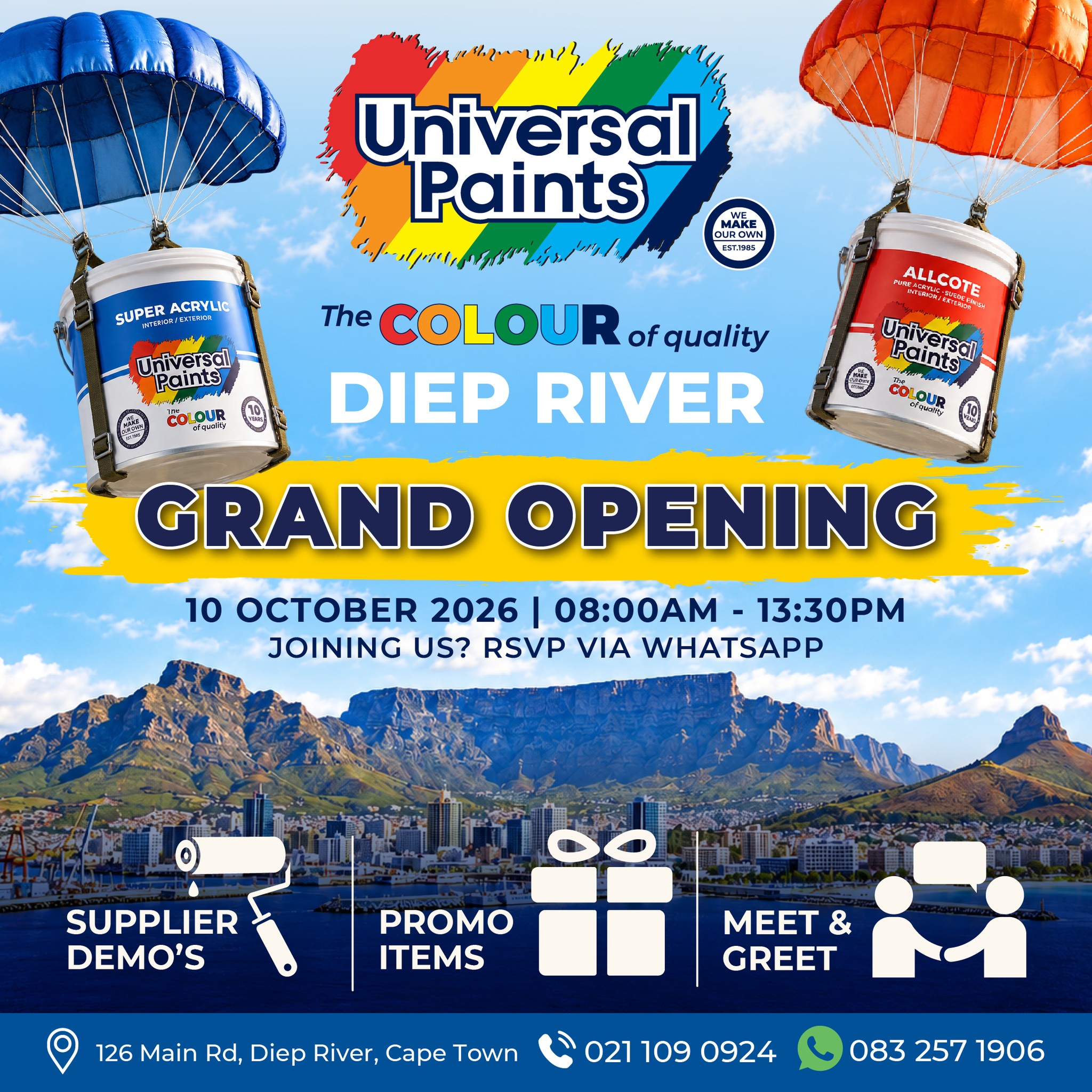 Universal Paints Diep River Grand Opening