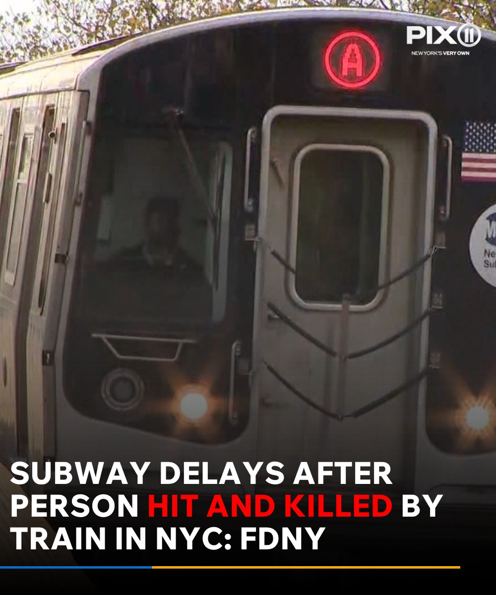 There are multiple subway delays after a person was hit and killed