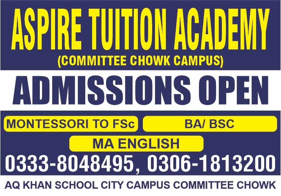 Aspire Tuition Academy committee chowk Rwp