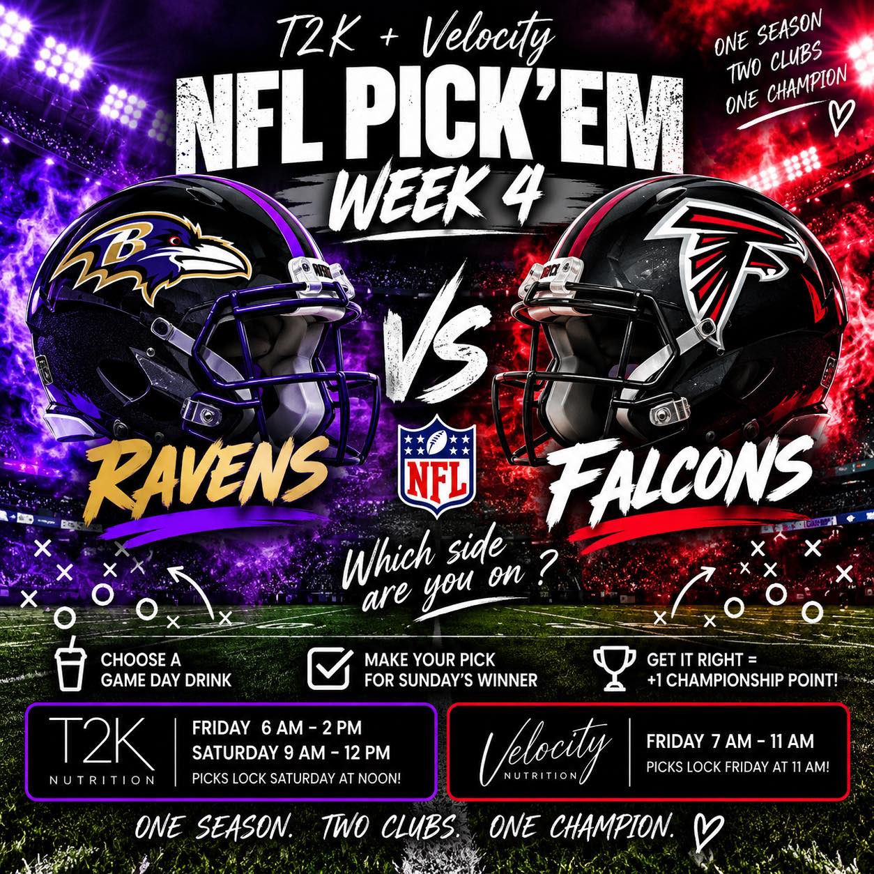 Ravens vs Falcons NFL pick em week 4