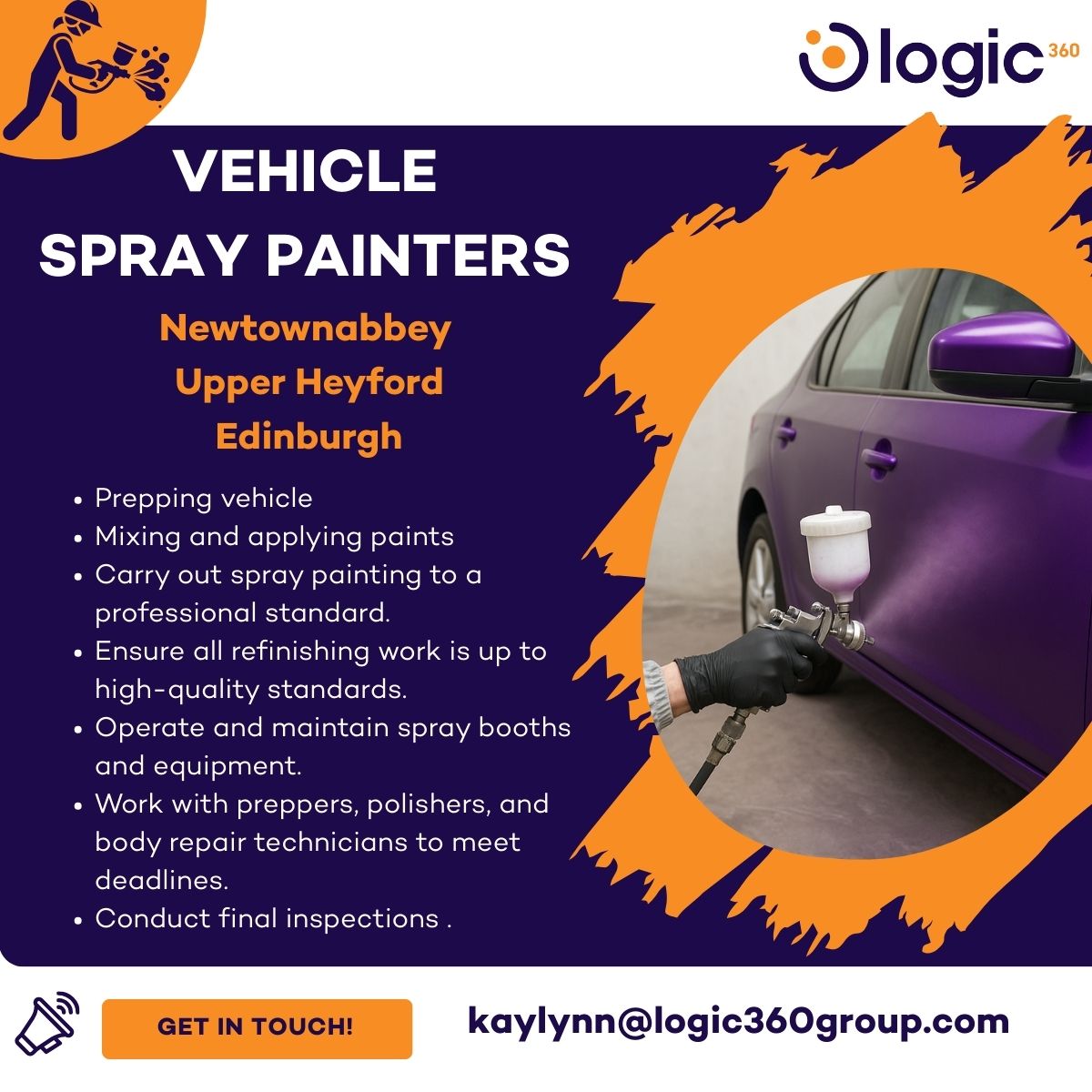 Logic 360 Group - 🚗 We’re Hiring Vehicle Spray Painters –... | Facebook