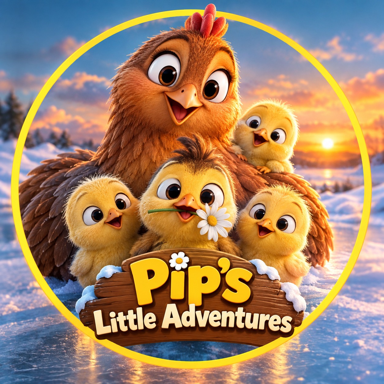 Mother Hen Saves Her Chicks From Apple Attack! 🍎🐥 | 3D Animated Short # ...