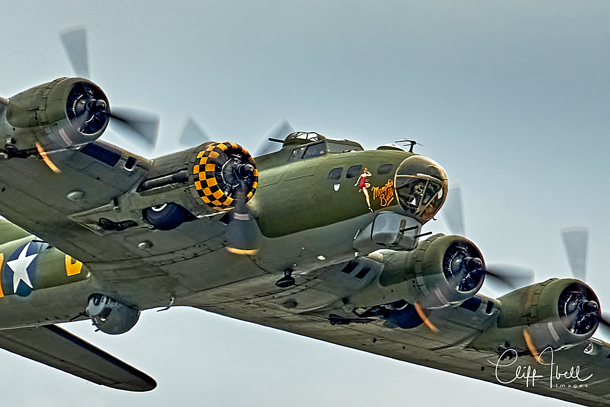 The last flying Boeing B17 in Europe, Boeing B17G Flying Fortress 
