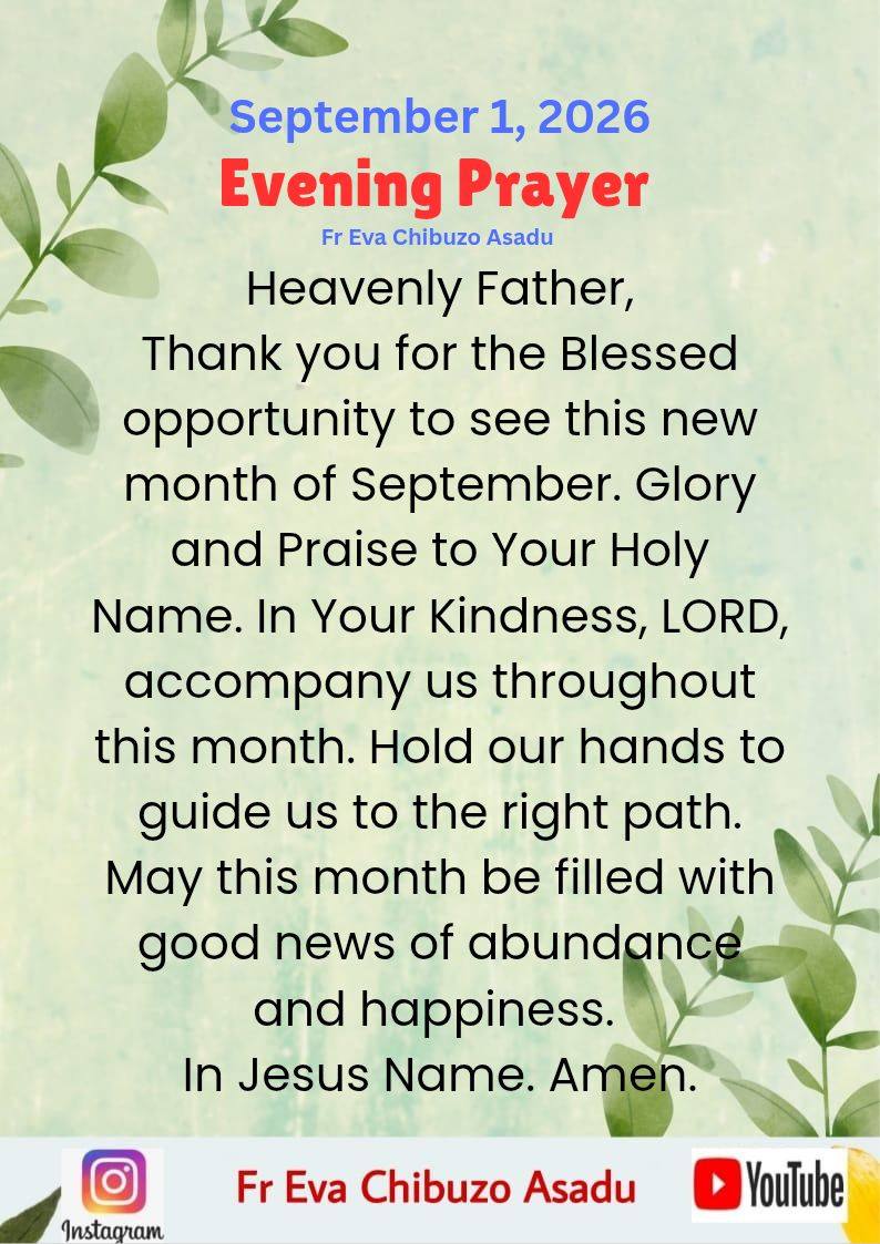 Lord, accompany us in this September